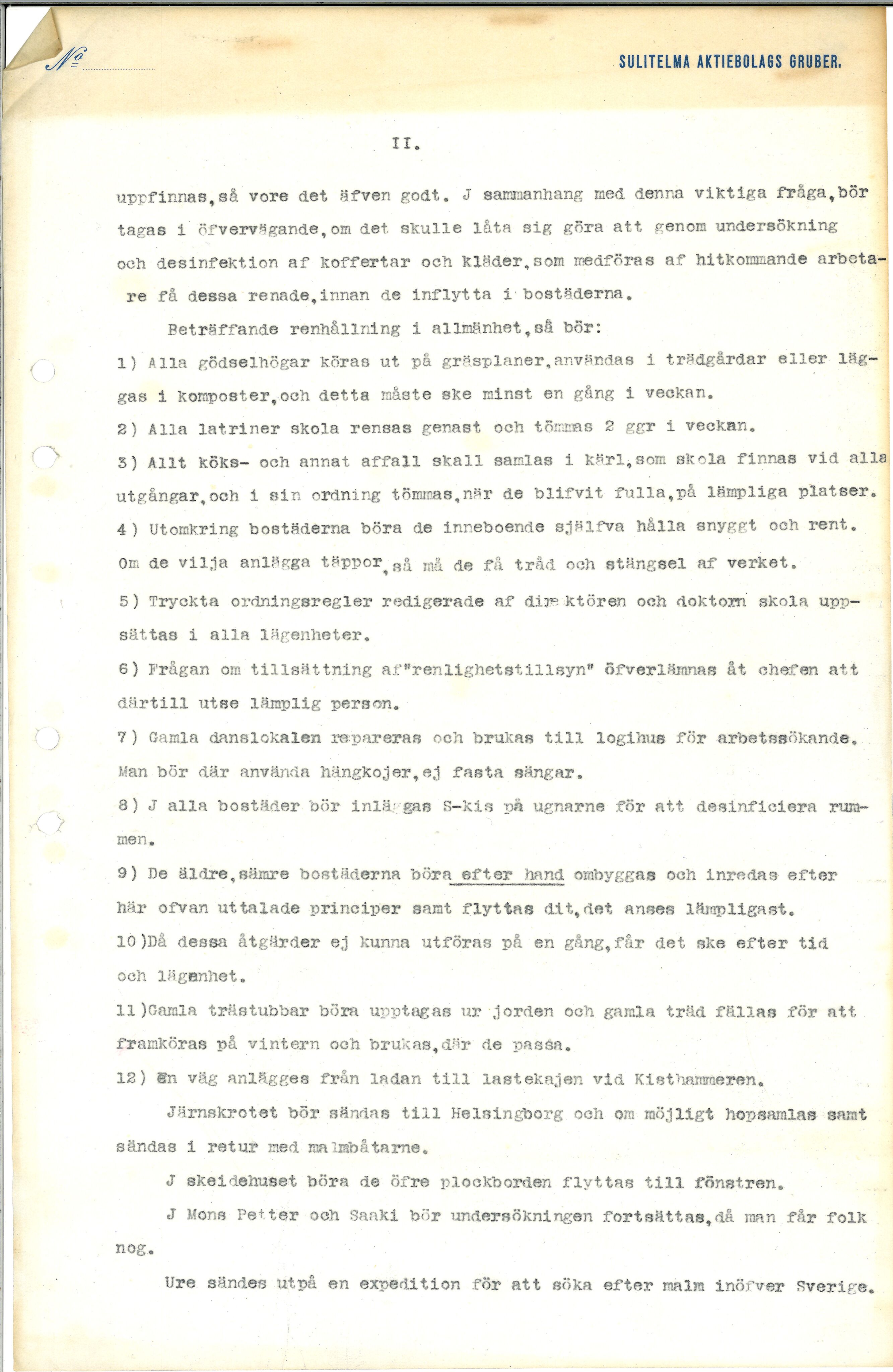 A/S Sulitjelma Gruber, AIN/NA052/I/Ia/L0001/0002: Konferanseprotokoller / Konferanseprotokoller, 1906