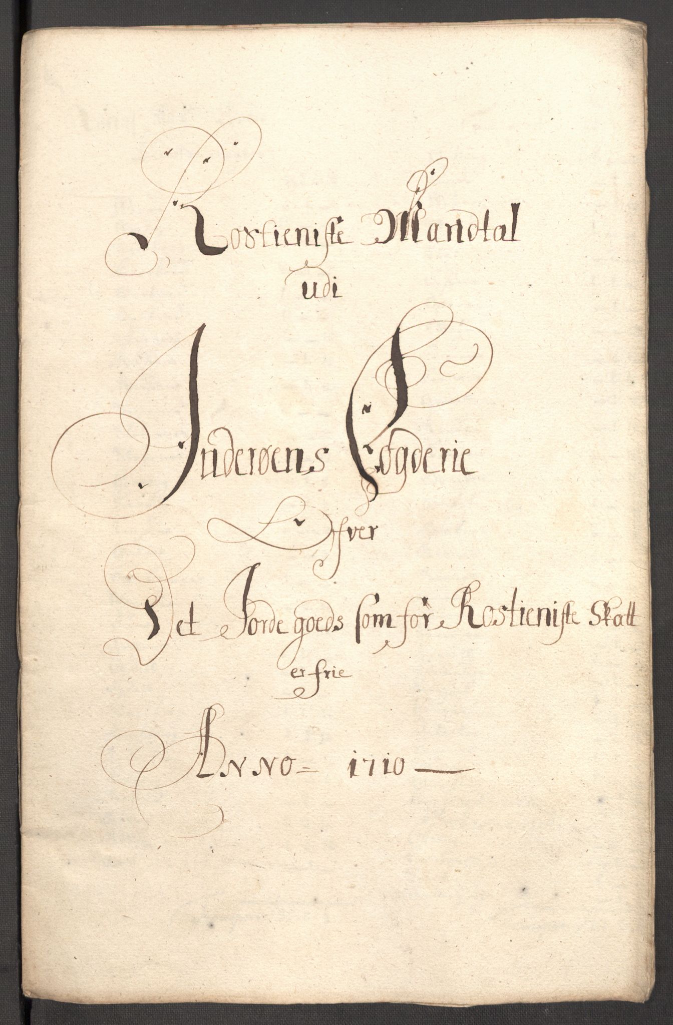 Rentekammeret inntil 1814, Reviderte regnskaper, Fogderegnskap, RA/EA-4092/R63/L4318: Fogderegnskap Inderøy, 1710, s. 203