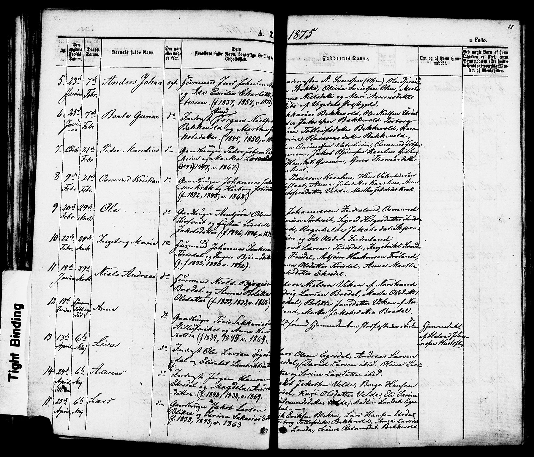 Skjold sokneprestkontor, AV/SAST-A-101847/H/Ha/Haa/L0007: Ministerialbok nr. A 7, 1857-1882, s. 52