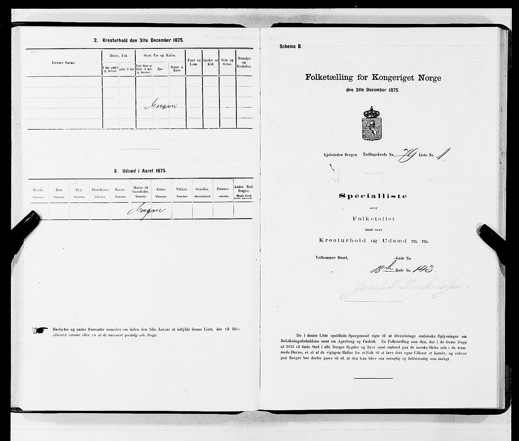 SAB, Folketelling 1875 for 1301 Bergen kjøpstad, 1875, s. 4230