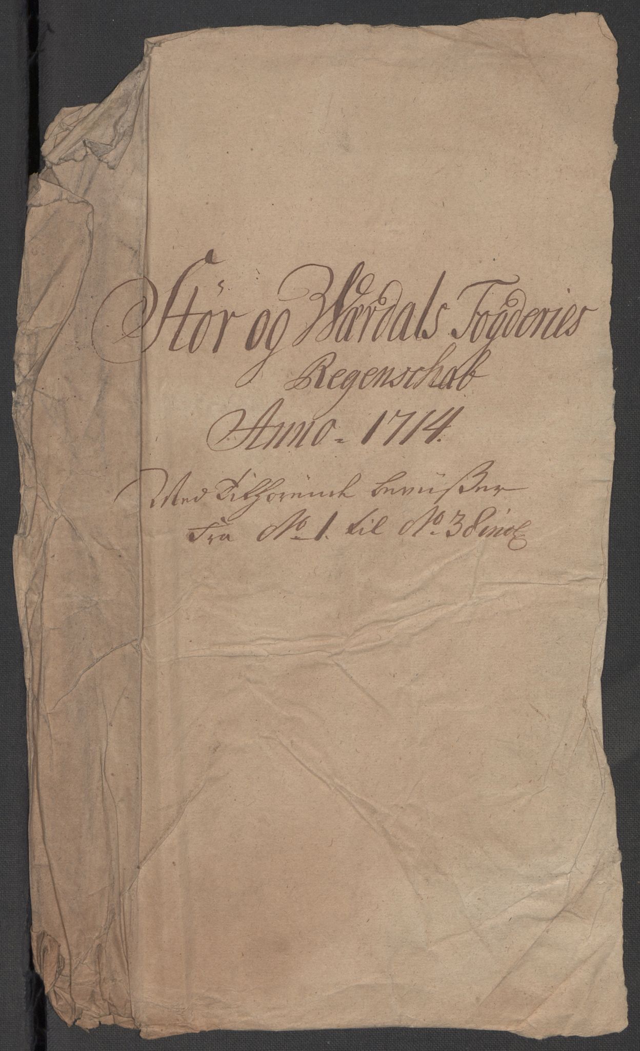 Rentekammeret inntil 1814, Reviderte regnskaper, Fogderegnskap, RA/EA-4092/R62/L4204: Fogderegnskap Stjørdal og Verdal, 1714, s. 3