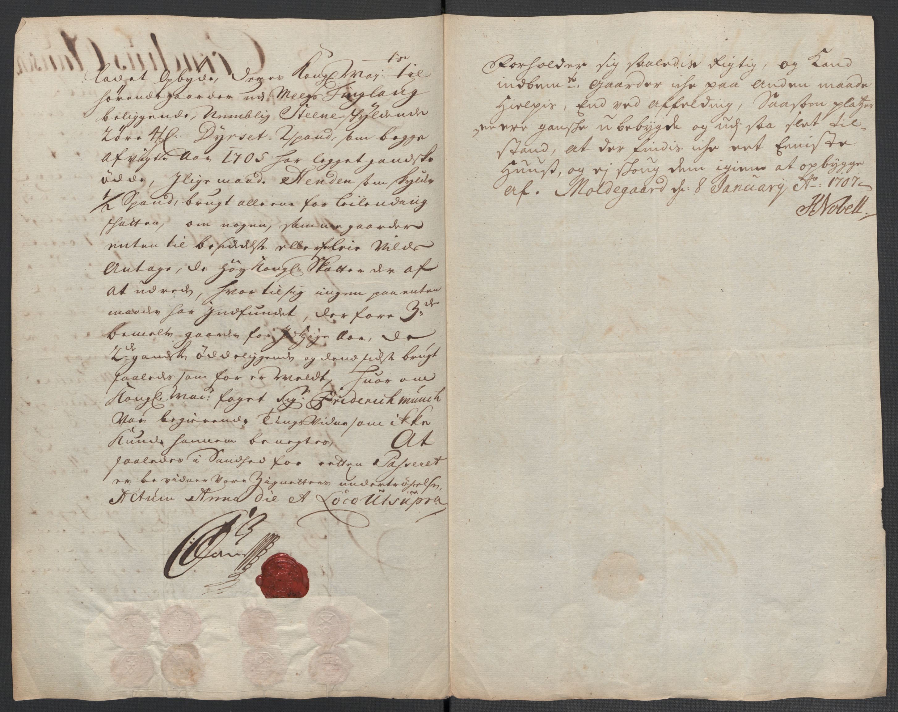 Rentekammeret inntil 1814, Reviderte regnskaper, Fogderegnskap, AV/RA-EA-4092/R56/L3742: Fogderegnskap Nordmøre, 1706-1707, s. 153