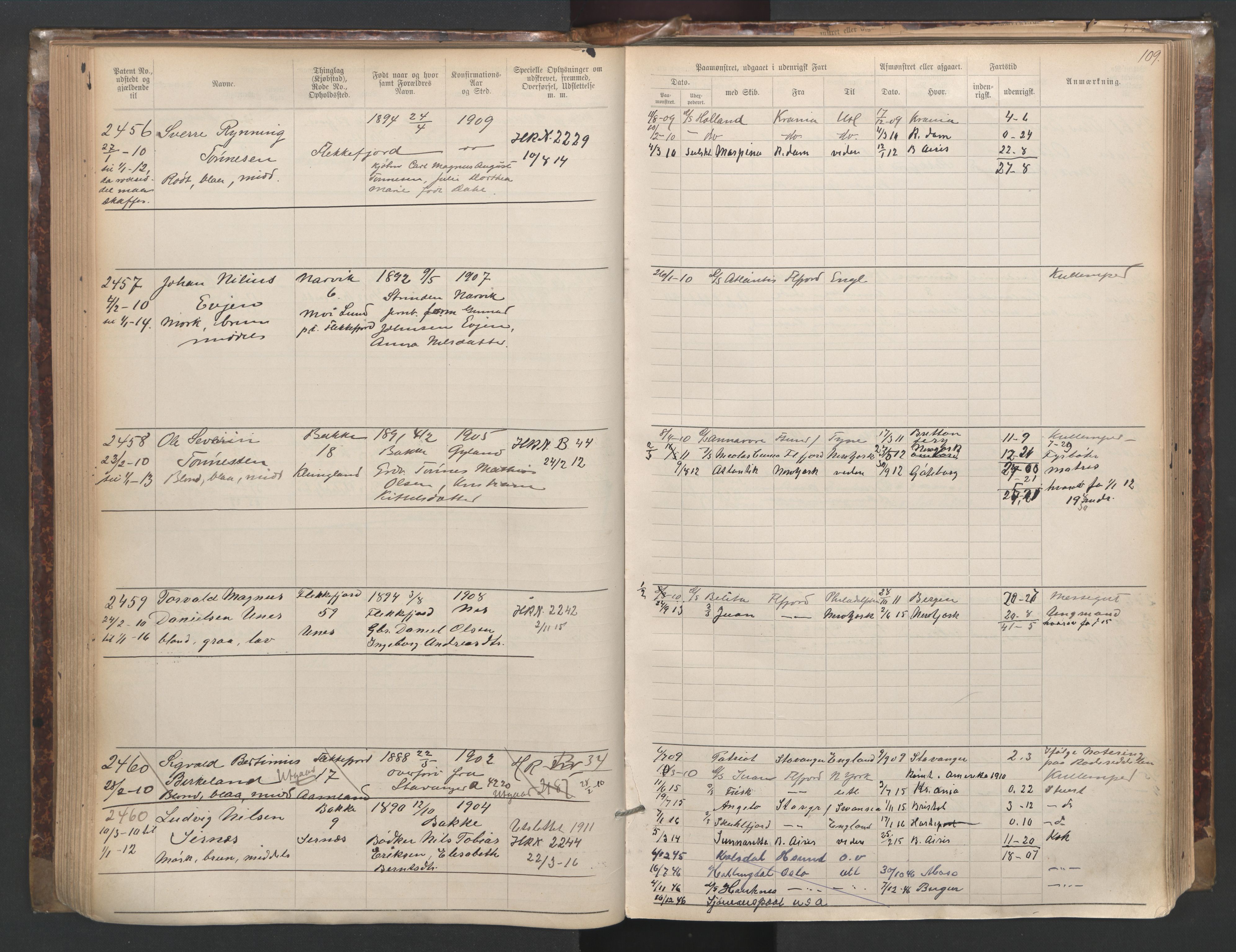 Flekkefjord mønstringskrets, SAK/2031-0018/F/Fa/L0003: Annotasjonsrulle nr 1921-2963 med register, N-3, 1892-1948, s. 140