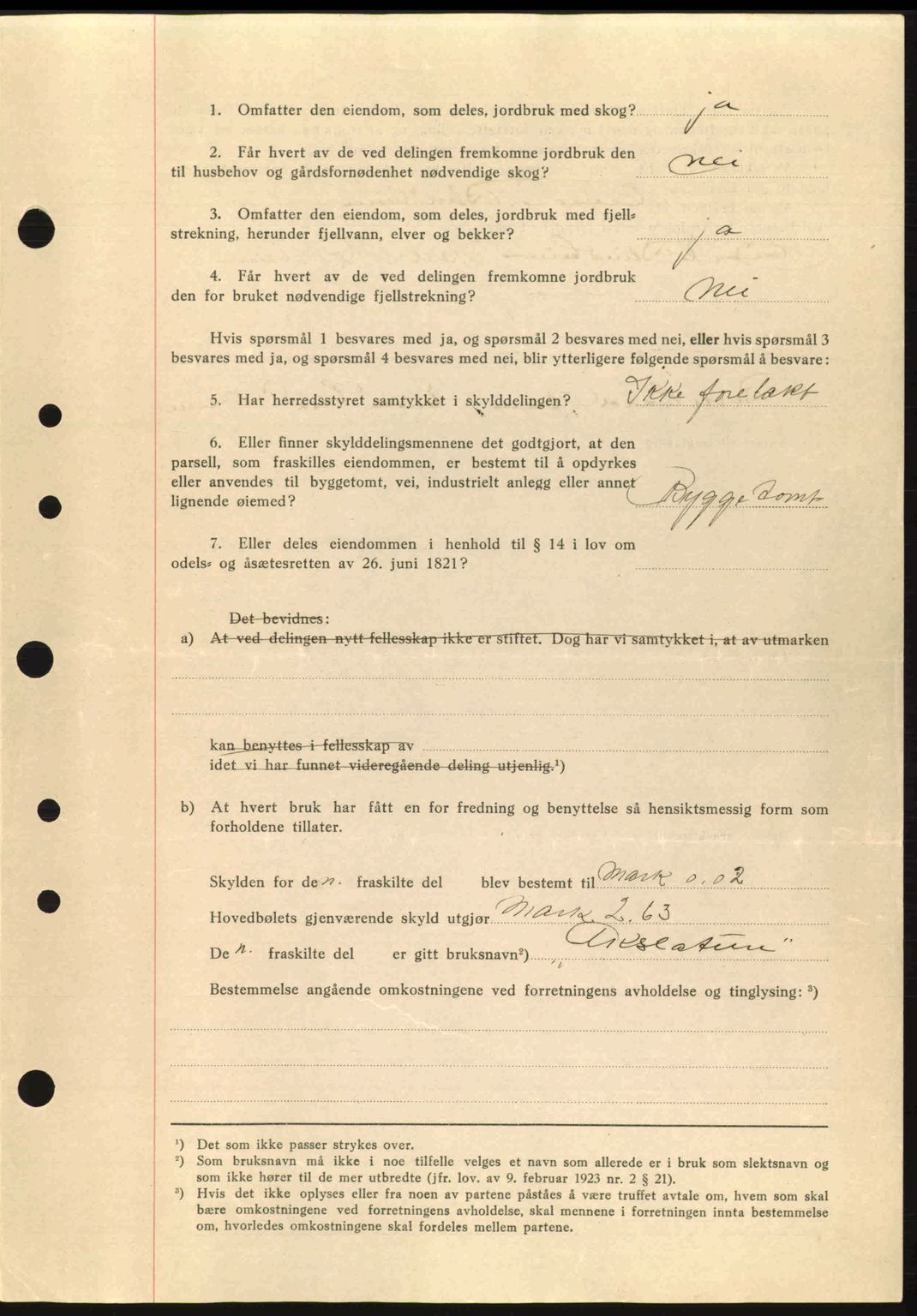 Nordre Sunnmøre sorenskriveri, AV/SAT-A-0006/1/2/2C/2Ca: Pantebok nr. A10, 1940-1941, Dagboknr: 1496/1940