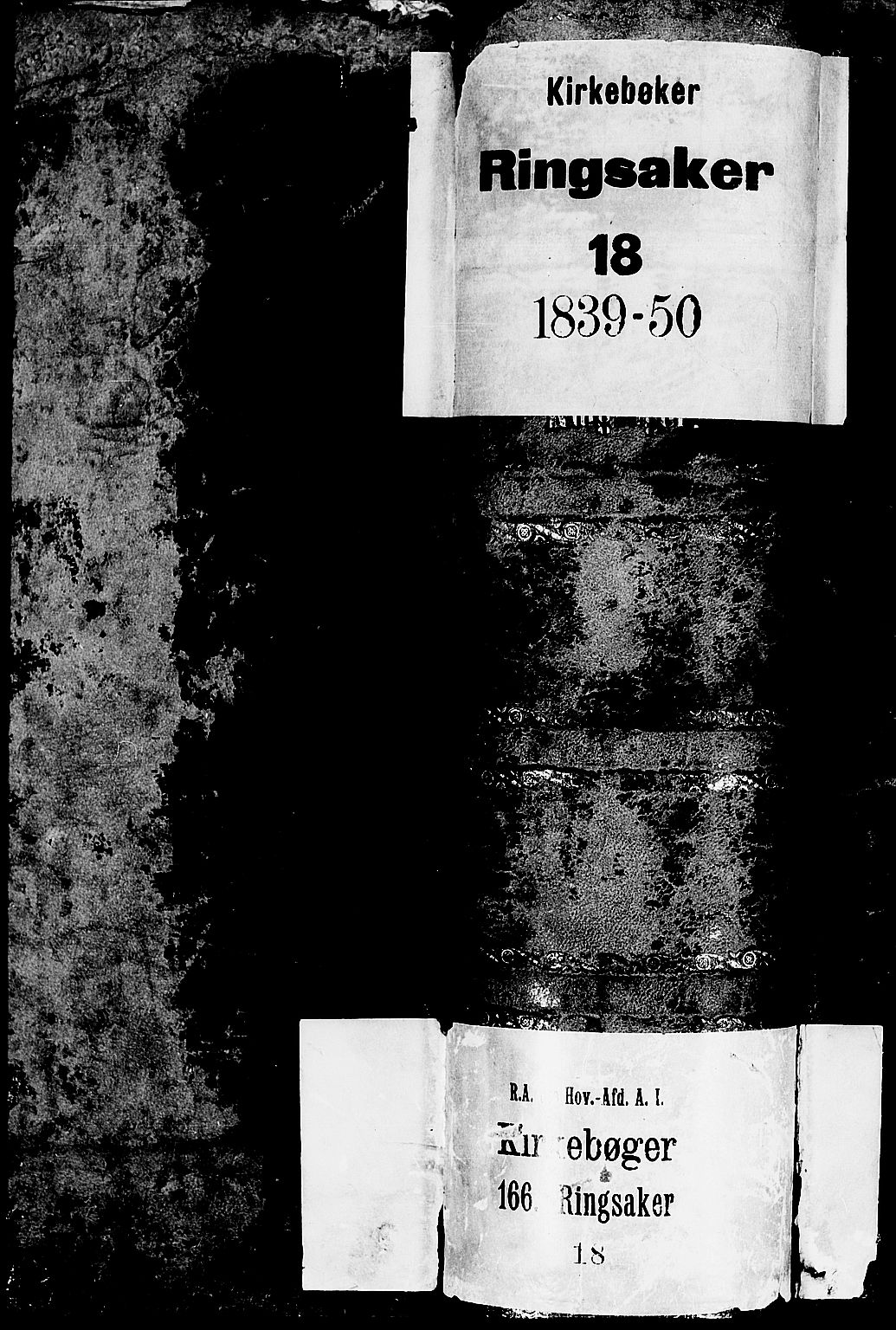 Ringsaker prestekontor, SAH/PREST-014/L/La/L0005: Klokkerbok nr. 5, 1839-1850