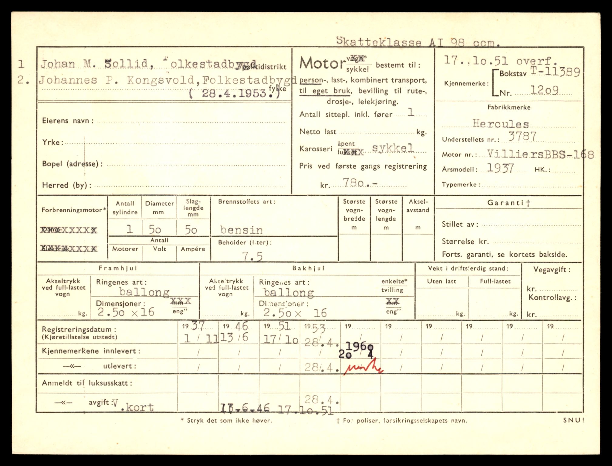 Møre og Romsdal vegkontor - Ålesund trafikkstasjon, AV/SAT-A-4099/F/Fe/L0028: Registreringskort for kjøretøy T 11290 - T 11429, 1927-1998, s. 2219