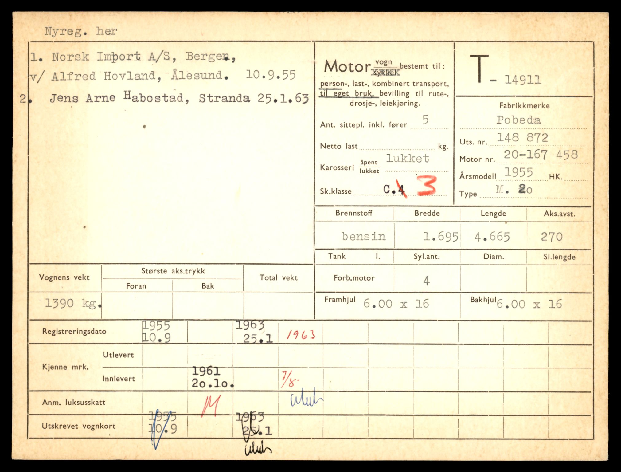 Møre og Romsdal vegkontor - Ålesund trafikkstasjon, AV/SAT-A-4099/F/Fe/L0049: Registreringskort for kjøretøy T 14864 - T 18613, 1927-1998, s. 1121