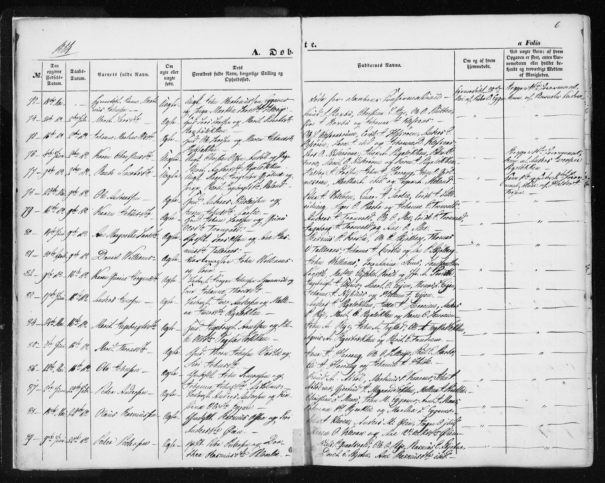 Ministerialprotokoller, klokkerbøker og fødselsregistre - Sør-Trøndelag, SAT/A-1456/668/L0806: Ministerialbok nr. 668A06, 1854-1869, s. 6