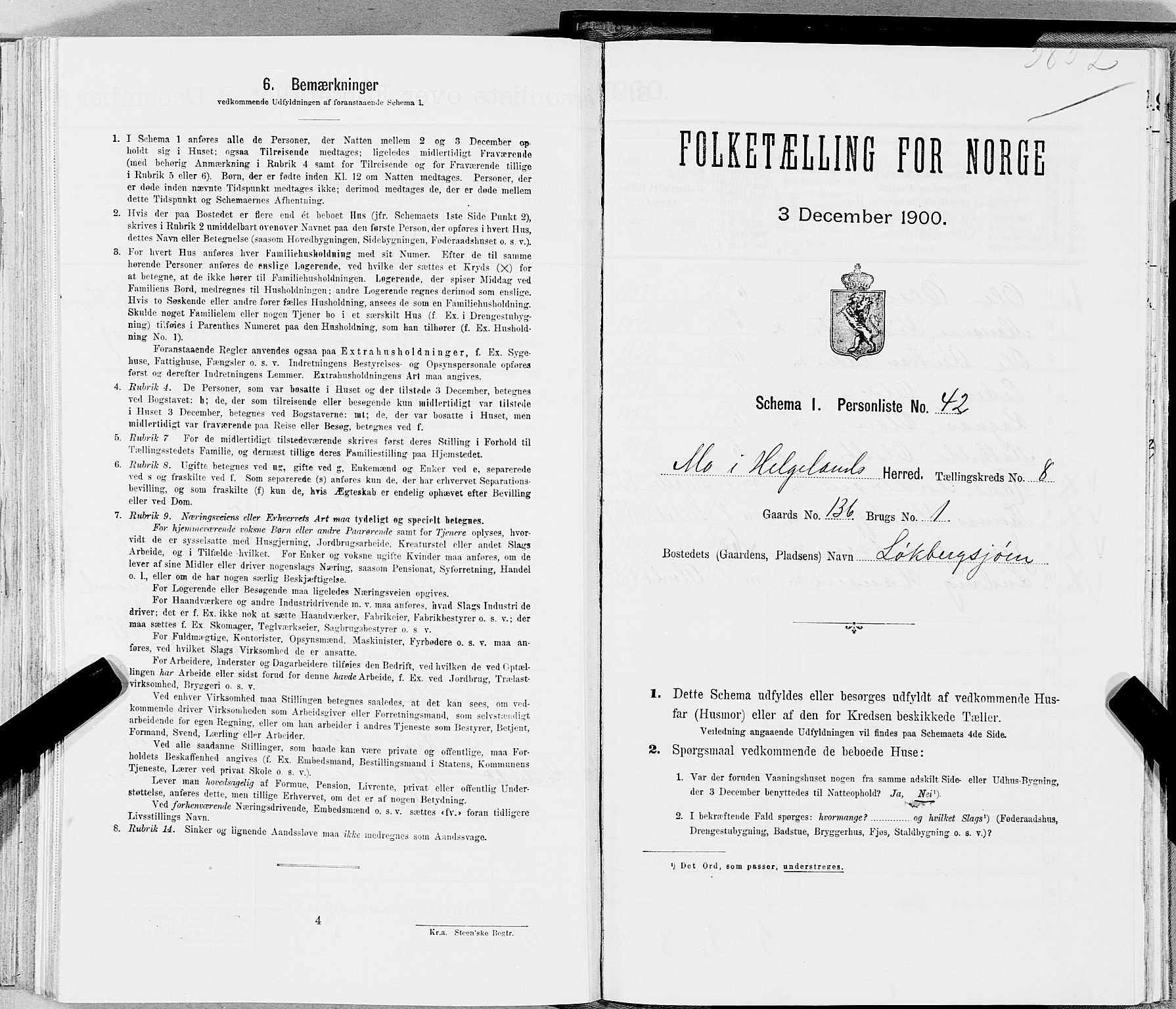 SAT, Folketelling 1900 for 1833 Mo herred, 1900, s. 1300
