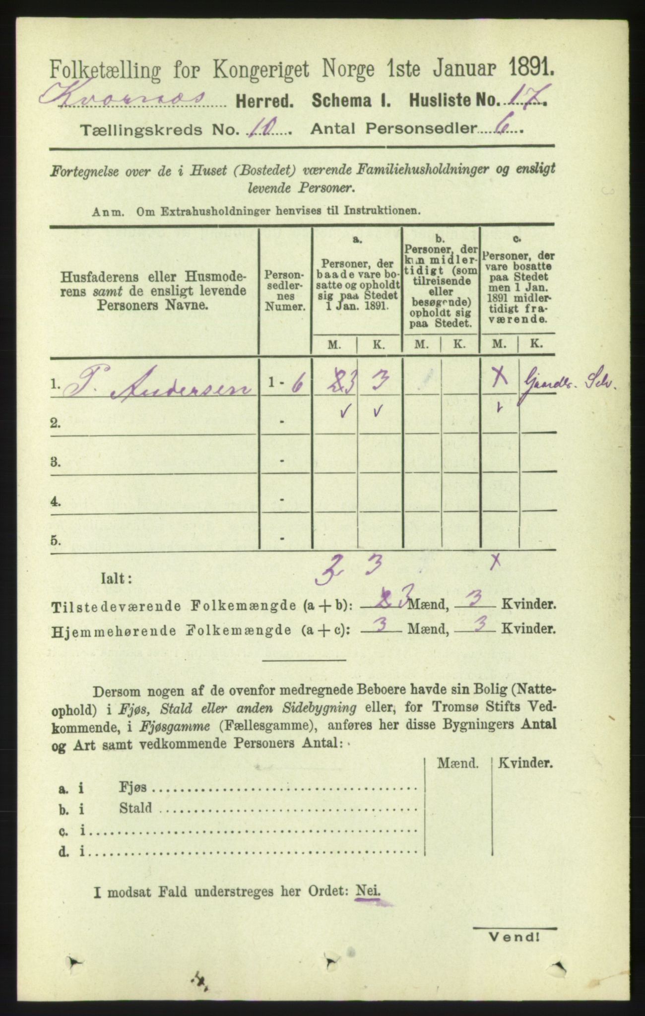 RA, Folketelling 1891 for 1553 Kvernes herred, 1891, s. 4286