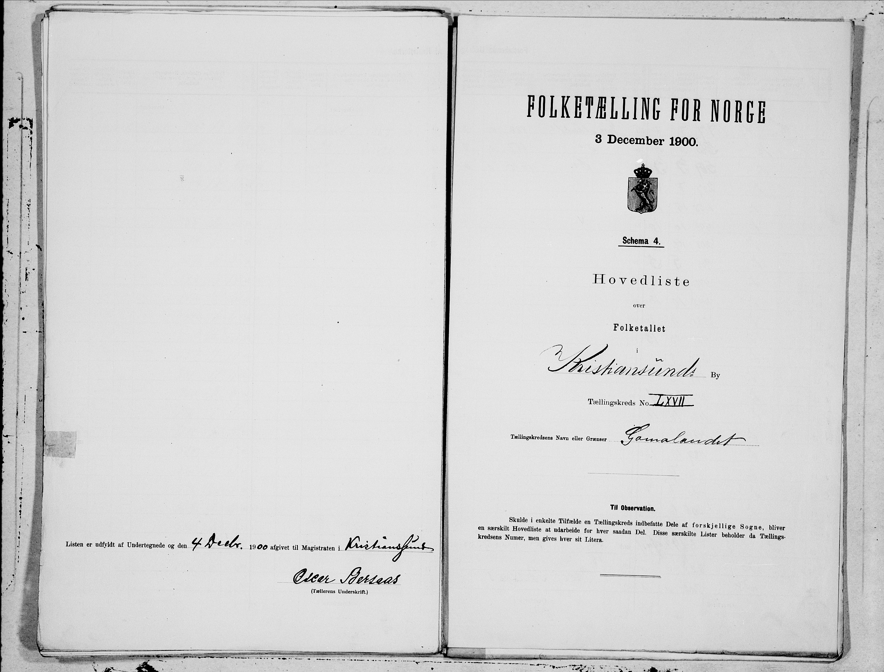 SAT, Folketelling 1900 for 1503 Kristiansund kjøpstad, 1900, s. 134