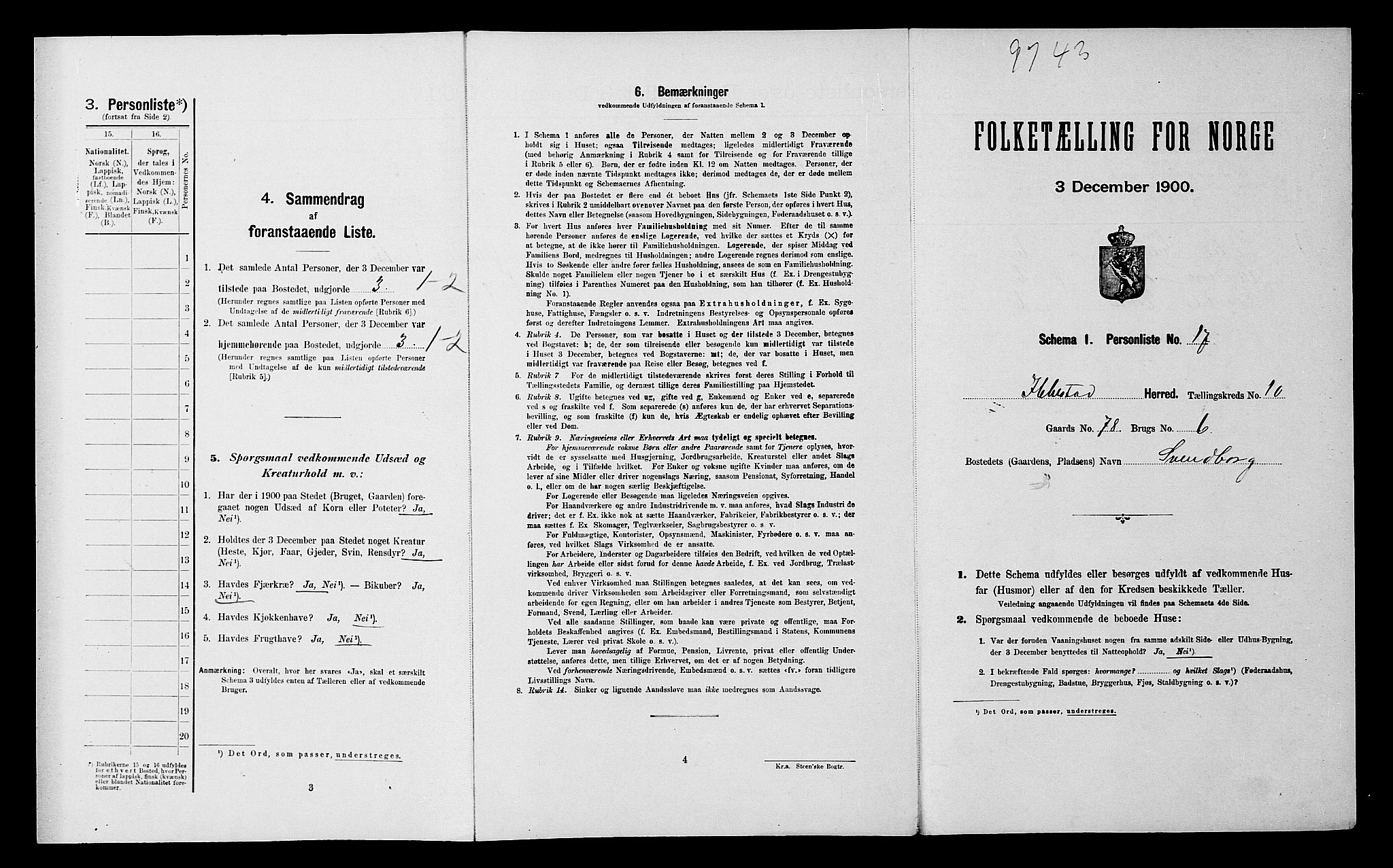 SATØ, Folketelling 1900 for 1917 Ibestad herred, 1900, s. 1286