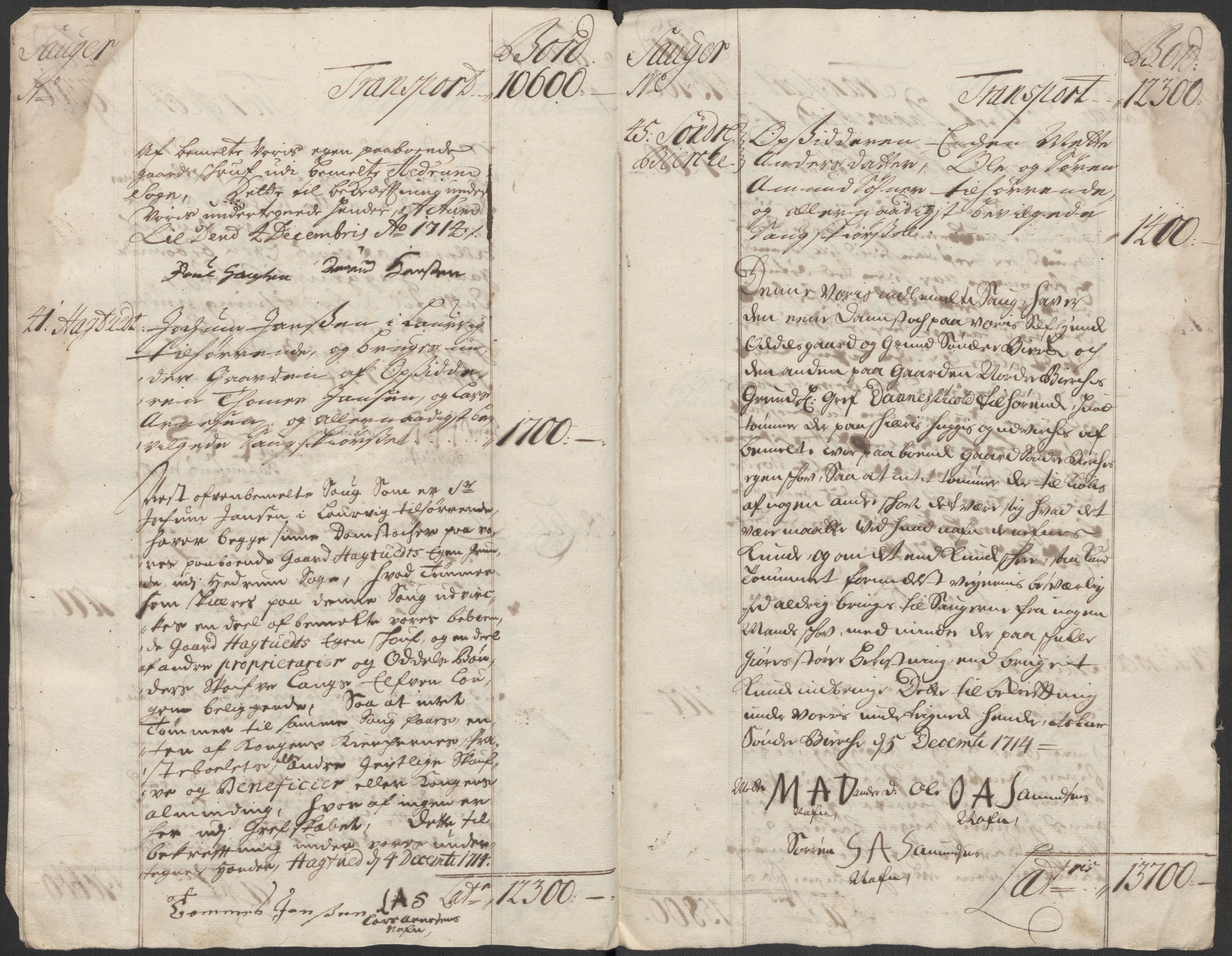 Rentekammeret inntil 1814, Reviderte regnskaper, Fogderegnskap, RA/EA-4092/R33/L1986: Fogderegnskap Larvik grevskap, 1714-1715, s. 157