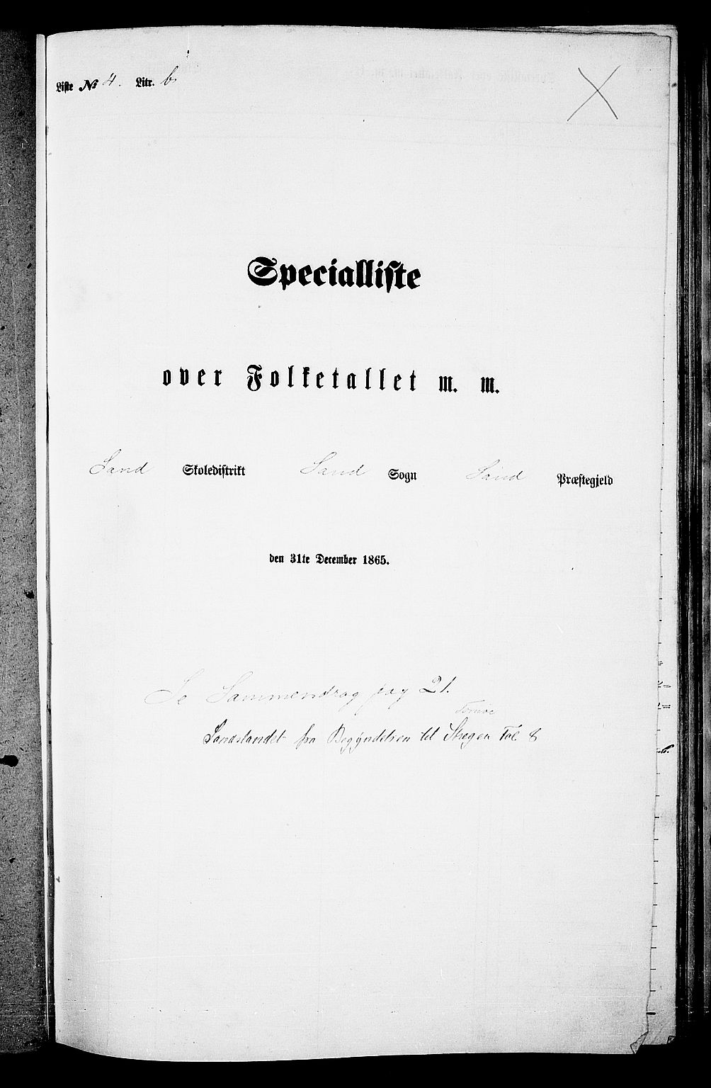 RA, Folketelling 1865 for 1136P Sand prestegjeld, 1865, s. 59