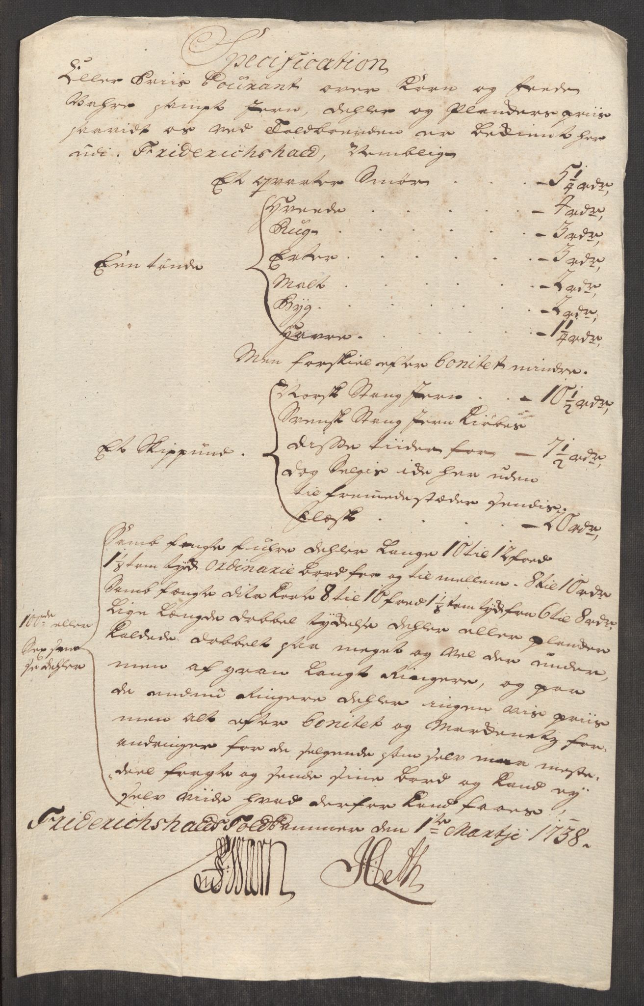 Rentekammeret inntil 1814, Realistisk ordnet avdeling, AV/RA-EA-4070/Oe/L0001: [Ø1]: Priskuranter, 1712-1739, s. 675