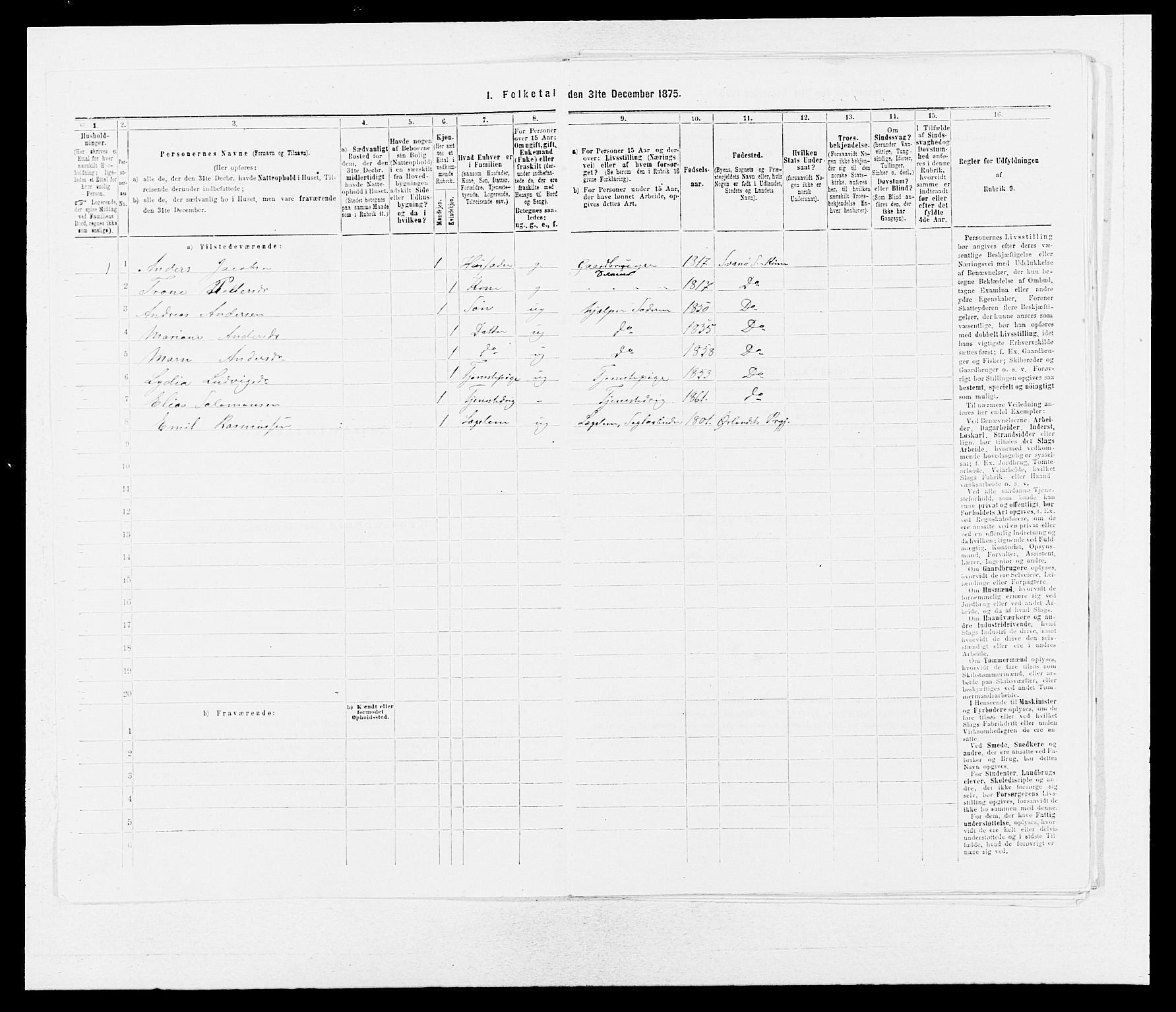 SAB, Folketelling 1875 for 1437L Kinn prestegjeld, Kinn sokn og Svanøy sokn, 1875, s. 402