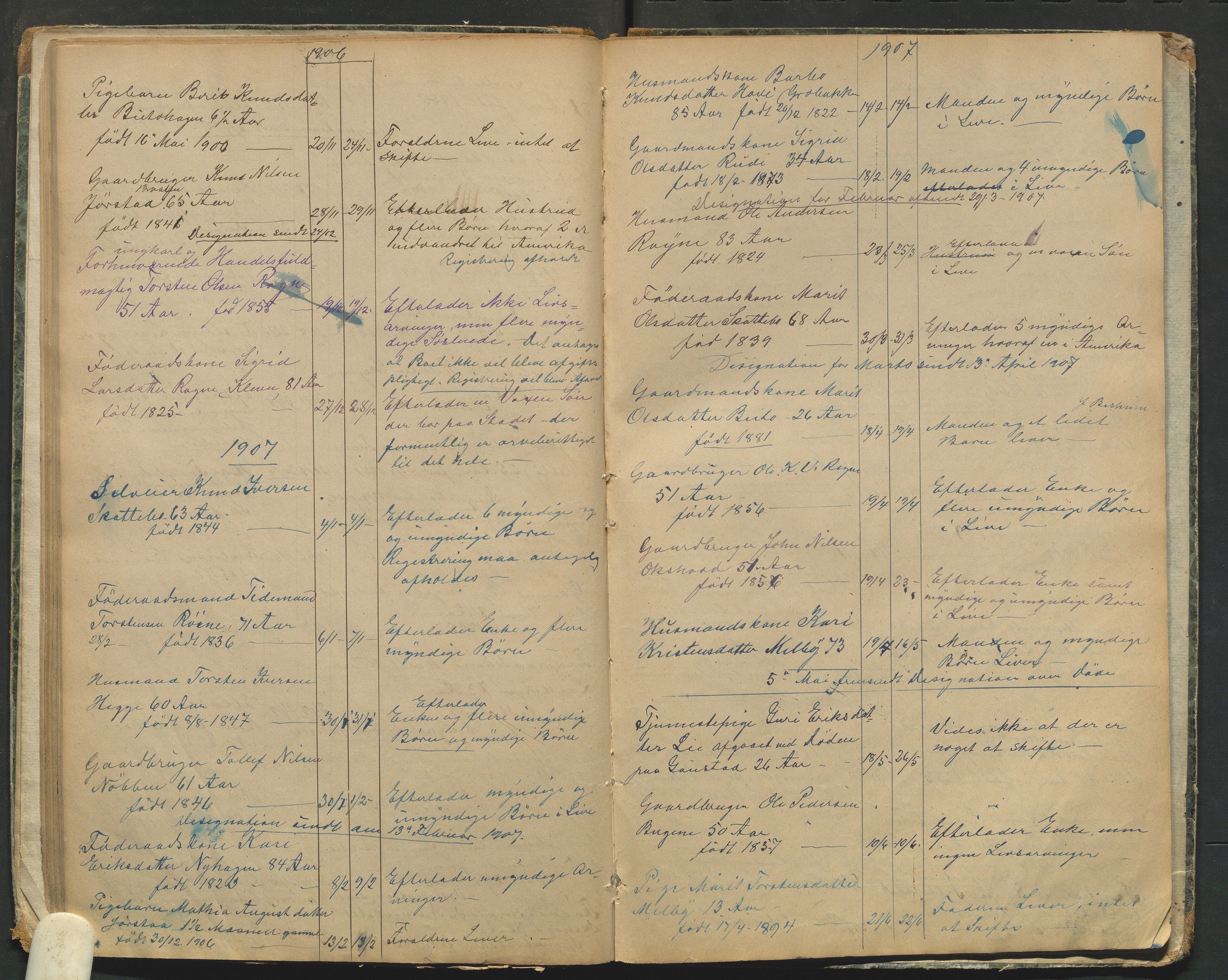 Øystre Slidre lensmannskontor, AV/SAH-LOØ-018/H/Ha/Haa/L0001/0001: Dødsfallsprotokoller / Dødsfallsprotokoll, 1890-1911