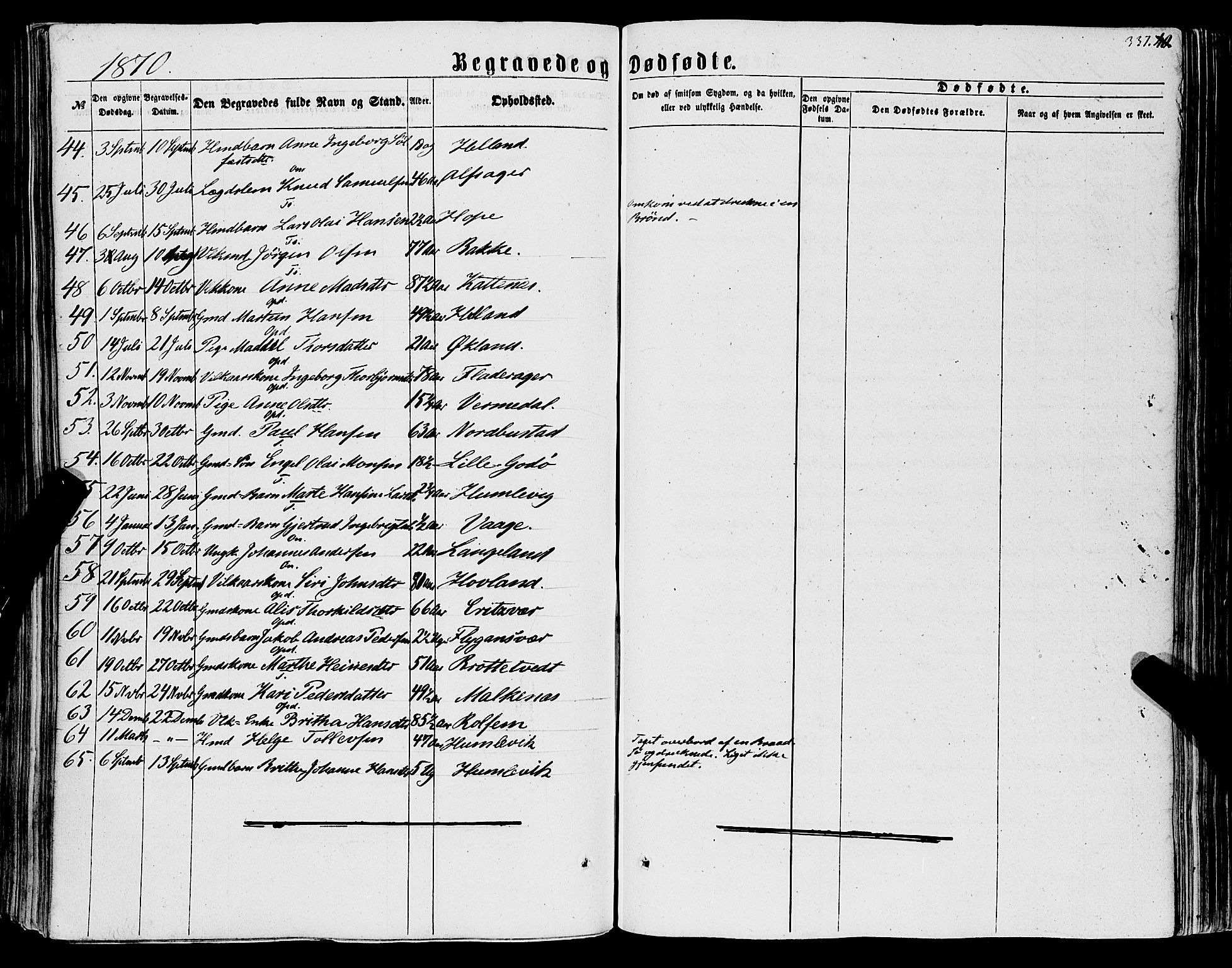 Tysnes sokneprestembete, AV/SAB-A-78601/H/Haa: Ministerialbok nr. A 11, 1860-1871, s. 337