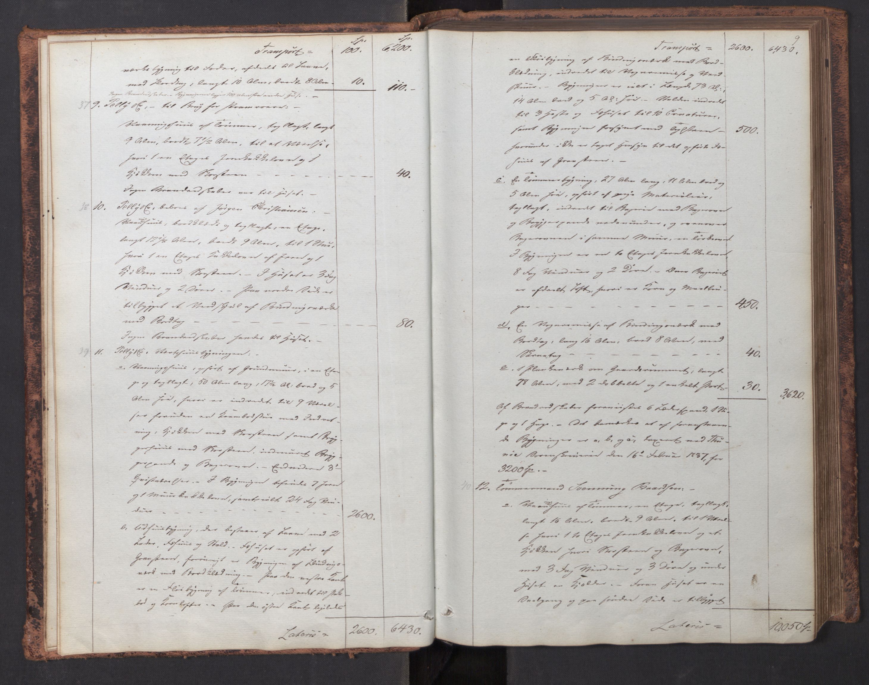 Norges brannkasse, branntakster Sarpsborg, AV/SAO-A-11357/F/Fa/L0001: Branntakstprotokoll, 1840-1856, s. 8b-9a