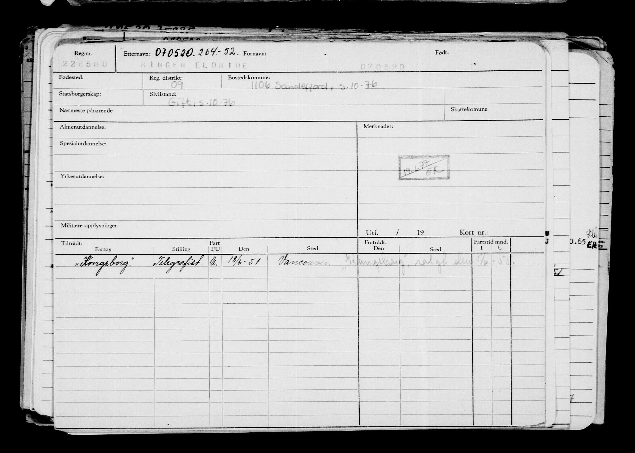 Direktoratet for sjømenn, AV/RA-S-3545/G/Gb/L0180: Hovedkort, 1920, s. 428