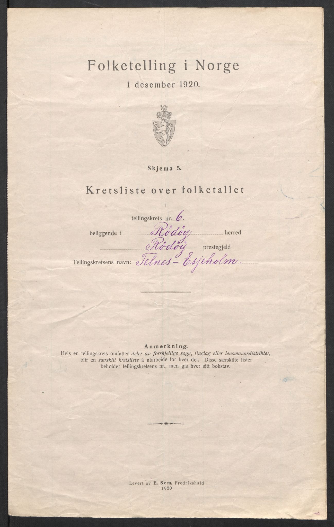 SAT, Folketelling 1920 for 1836 Rødøy herred, 1920, s. 21