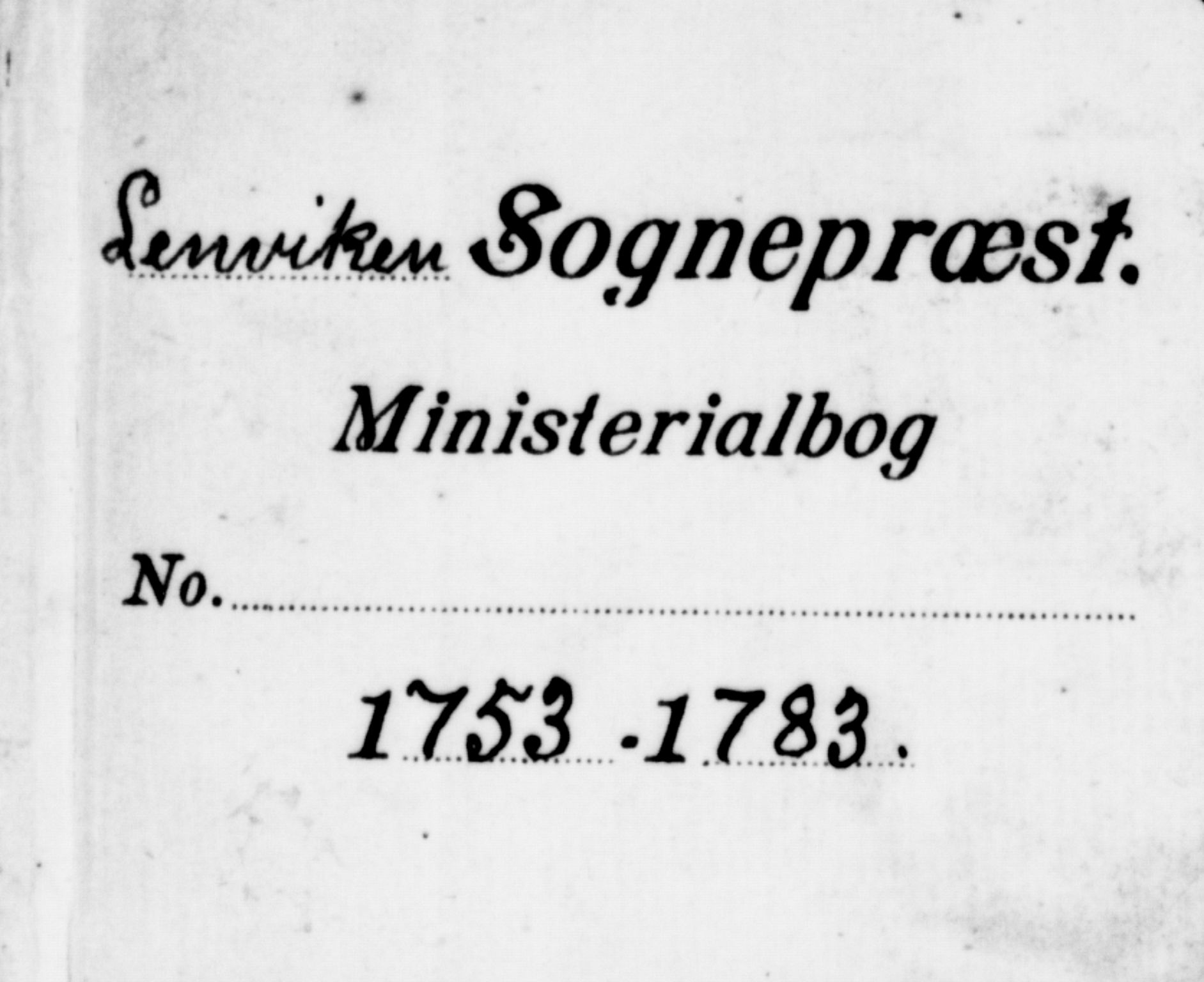 Lenvik sokneprestembete, SATØ/S-1310/H/Ha/Haa/L0001kirke: Ministerialbok nr. 1, 1753-1783