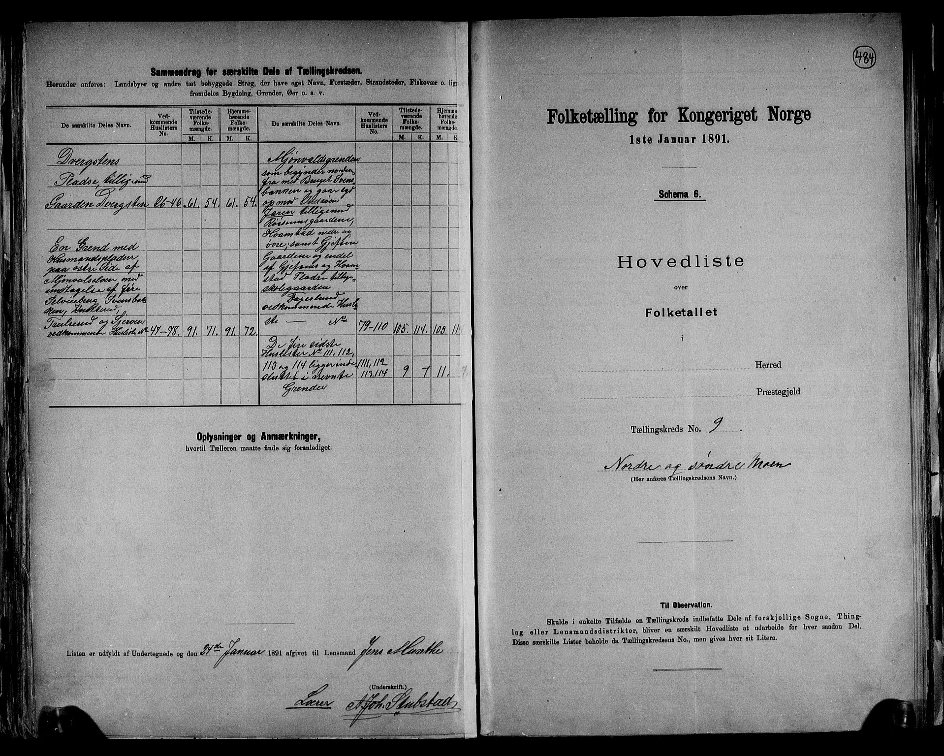 RA, Folketelling 1891 for 0534 Gran herred, 1891, s. 24