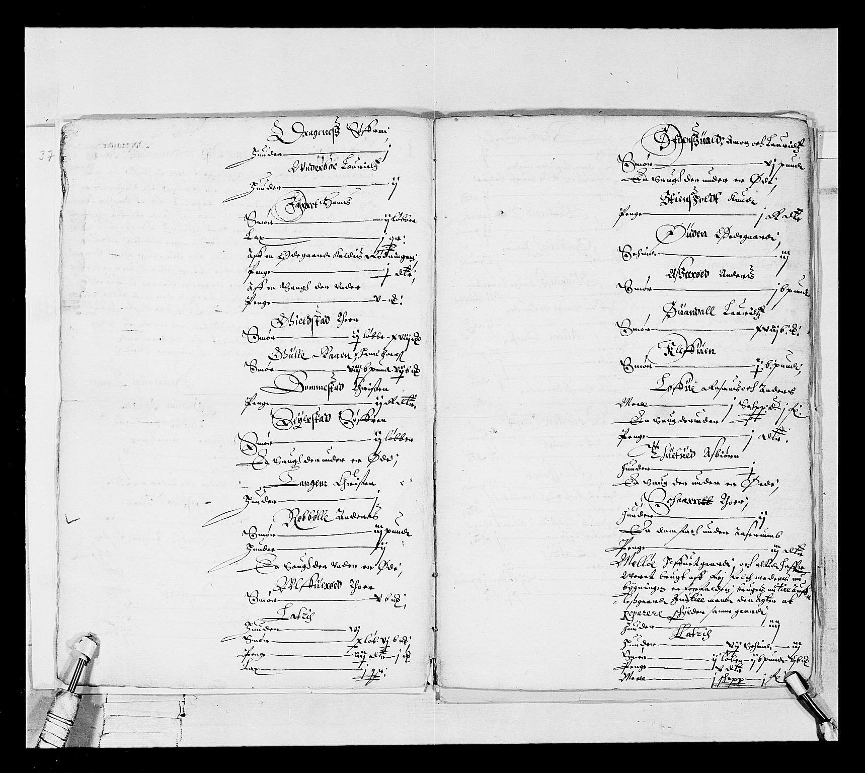 Stattholderembetet 1572-1771, AV/RA-EA-2870/Ek/L0017/0001: Jordebøker 1633-1658: / Adelsjordebøker, 1633-1639, s. 402