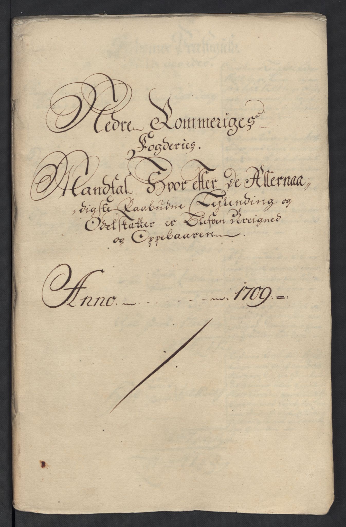 Rentekammeret inntil 1814, Reviderte regnskaper, Fogderegnskap, RA/EA-4092/R11/L0591: Fogderegnskap Nedre Romerike, 1708-1709, s. 204