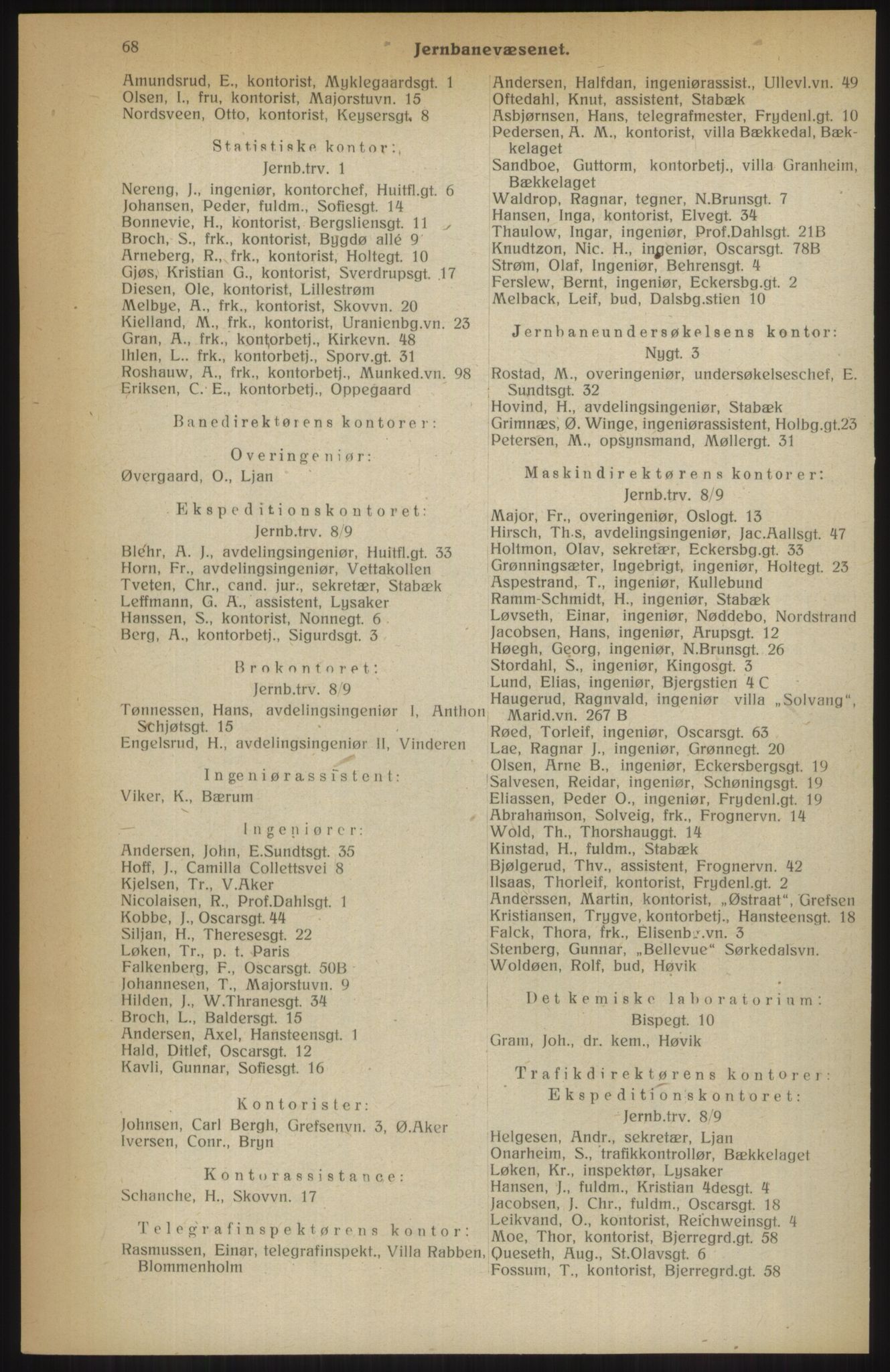 Kristiania/Oslo adressebok, PUBL/-, 1914, s. 68