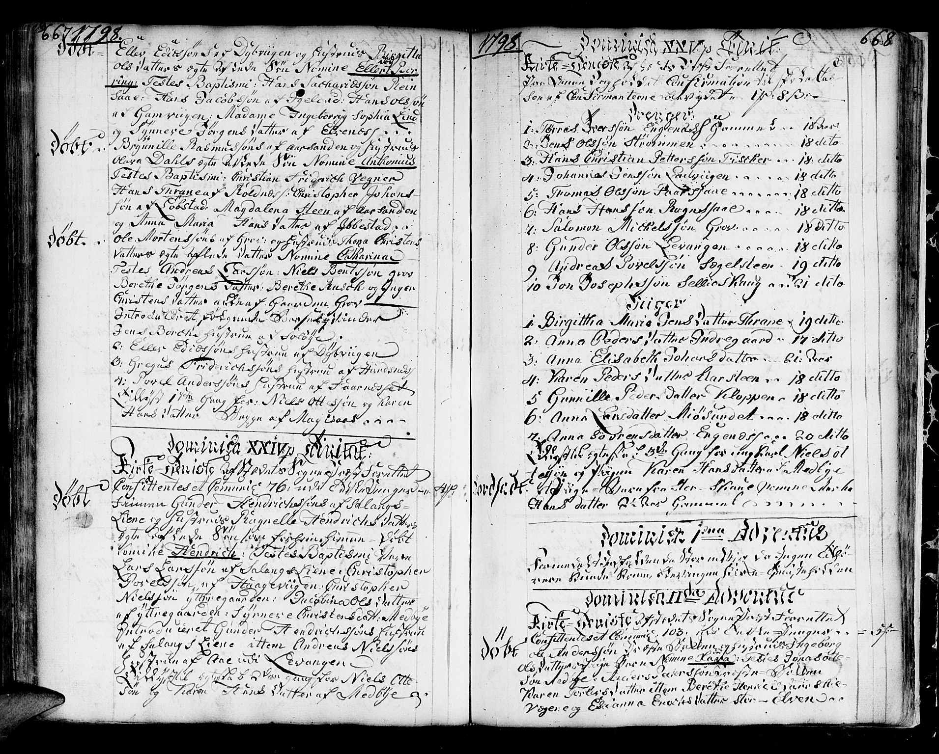 Ibestad sokneprestembete, AV/SATØ-S-0077/H/Ha/Haa/L0003kirke: Ministerialbok nr. 3, 1776-1801, s. 667-668