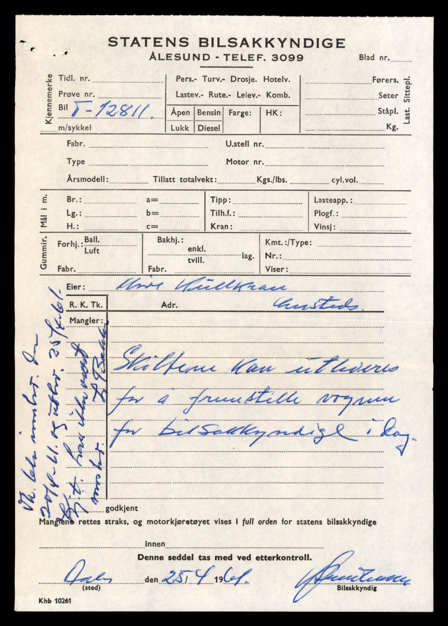 Møre og Romsdal vegkontor - Ålesund trafikkstasjon, AV/SAT-A-4099/F/Fe/L0035: Registreringskort for kjøretøy T 12653 - T 12829, 1927-1998, s. 3026
