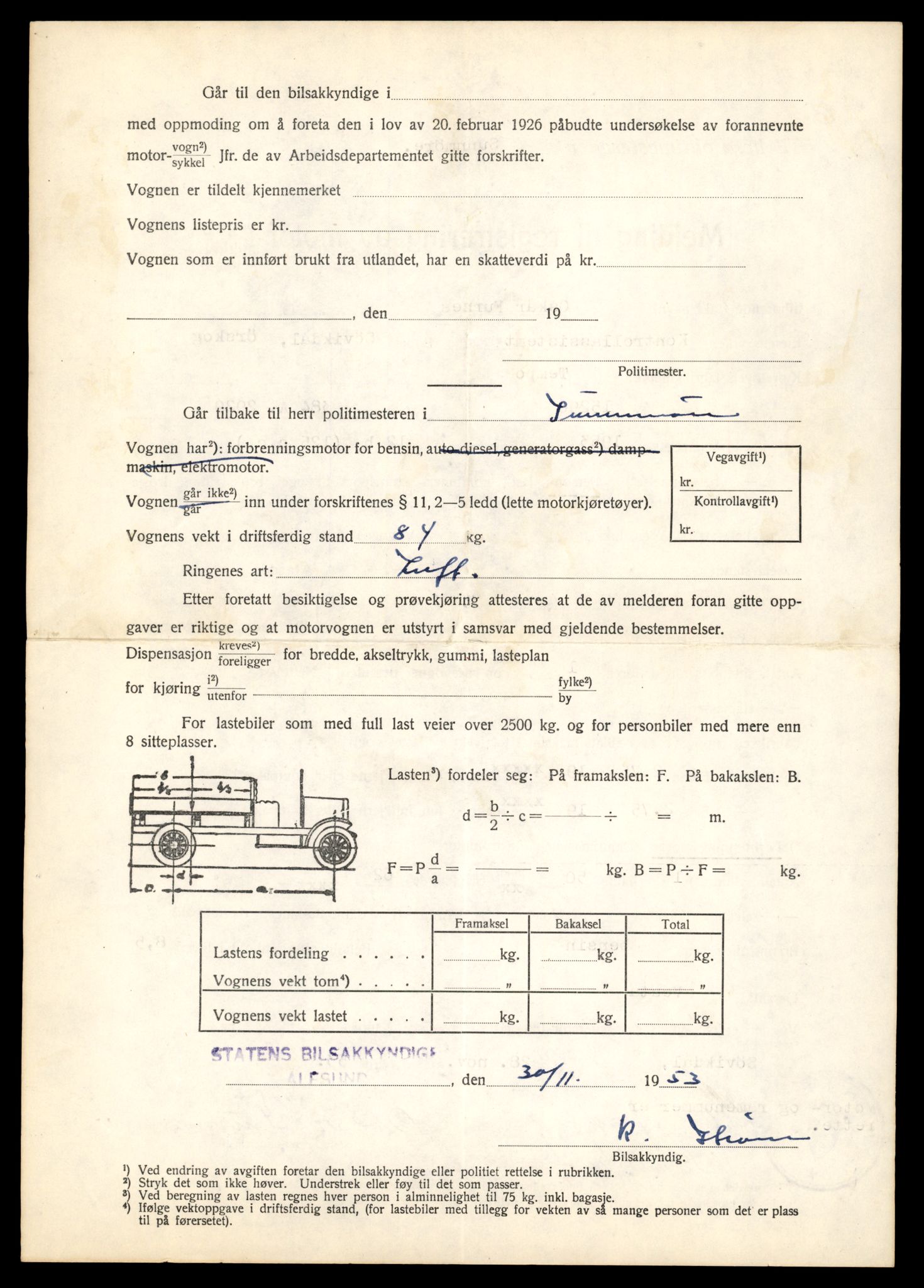 Møre og Romsdal vegkontor - Ålesund trafikkstasjon, AV/SAT-A-4099/F/Fe/L0037: Registreringskort for kjøretøy T 13031 - T 13179, 1927-1998, s. 560