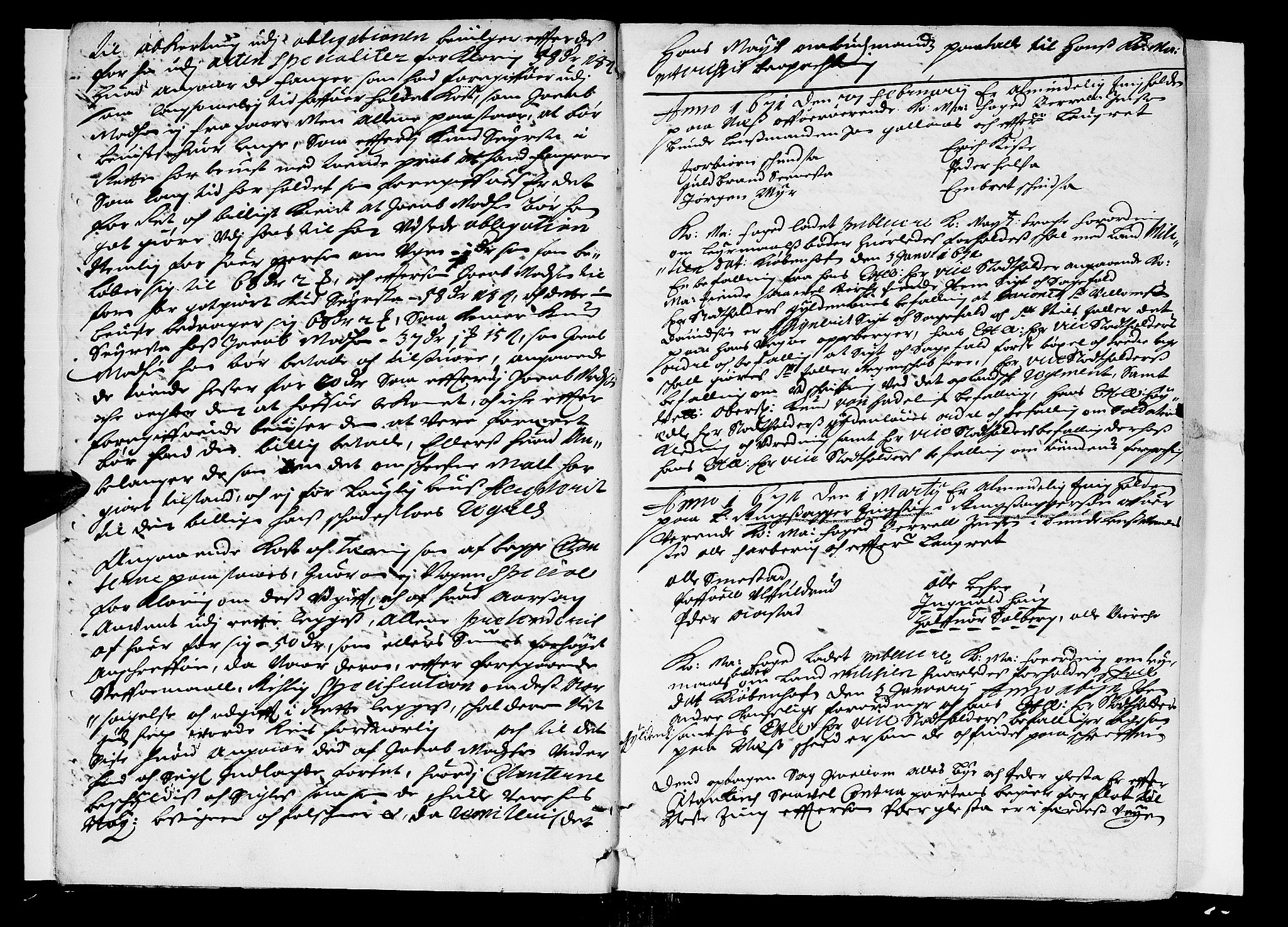 Hedemarken sorenskriveri, SAH/TING-034/G/Gb/L0007: Tingbok, 1671, s. 2b-3a