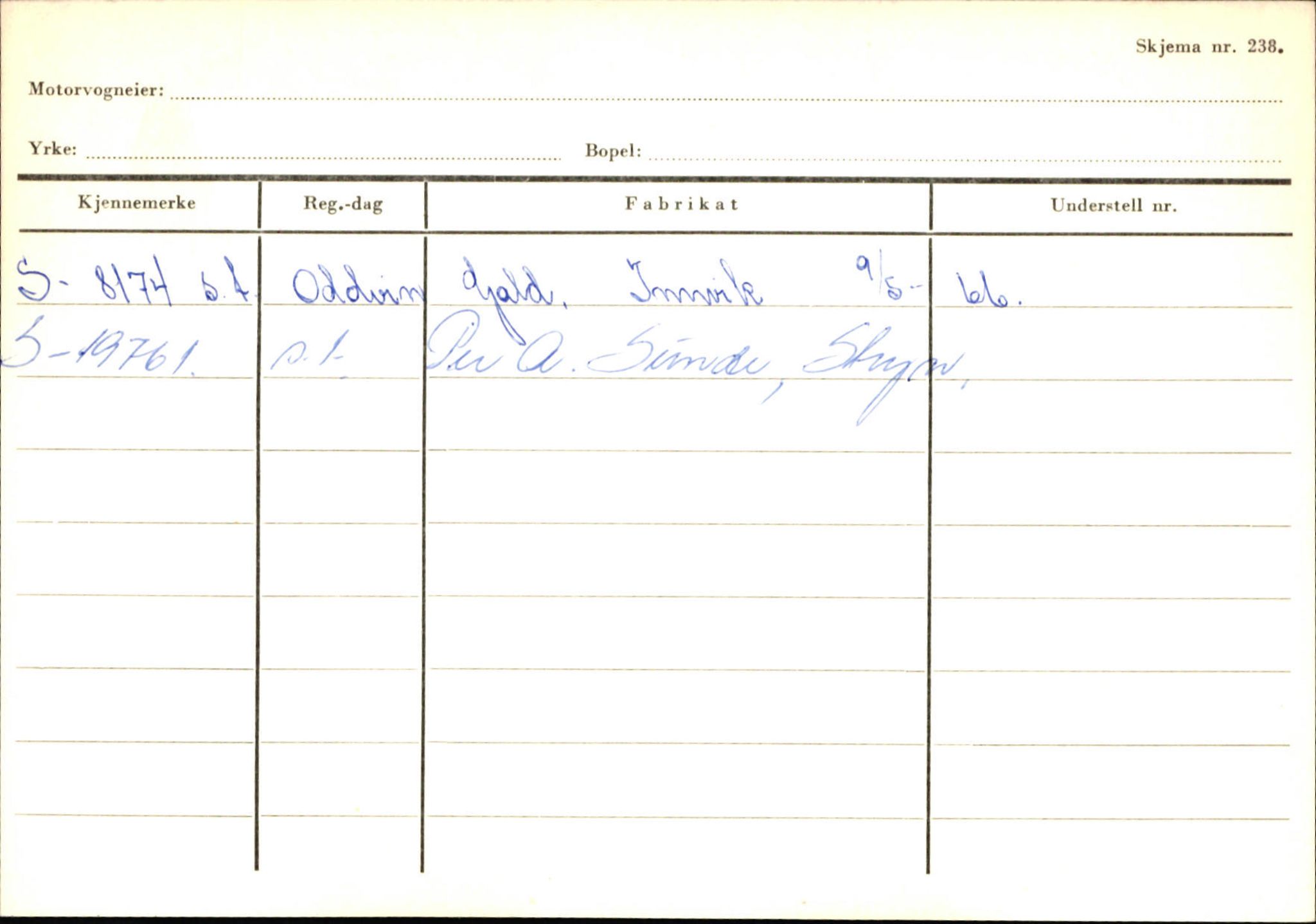 Statens vegvesen, Sogn og Fjordane vegkontor, SAB/A-5301/4/F/L0131: Eigarregister Høyanger P-Å. Stryn S-Å, 1945-1975, s. 2031