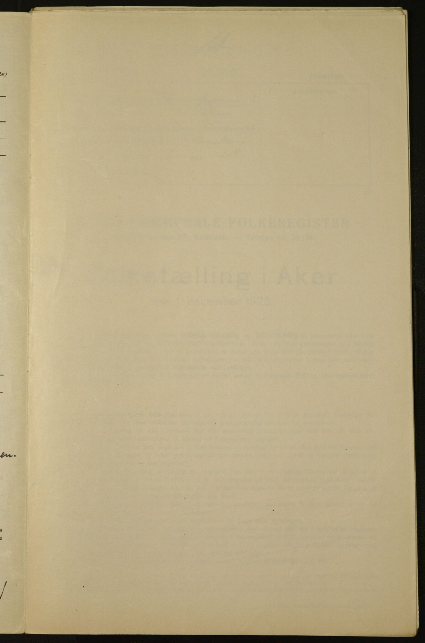 , Kommunal folketelling 1.12.1923 for Aker, 1923, s. 1512