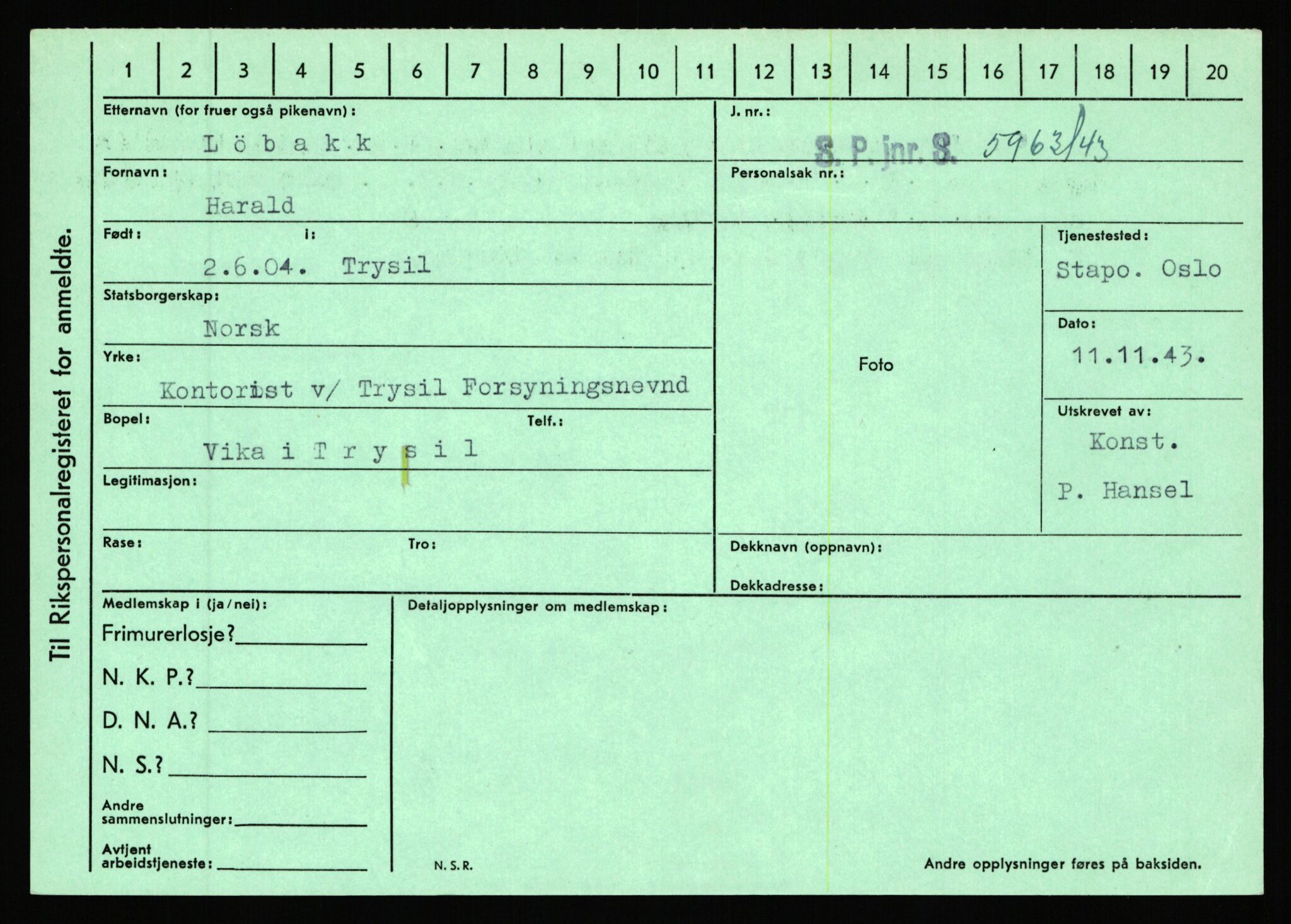 Statspolitiet - Hovedkontoret / Osloavdelingen, AV/RA-S-1329/C/Ca/L0010: Lind - Moksnes, 1943-1945, s. 1794