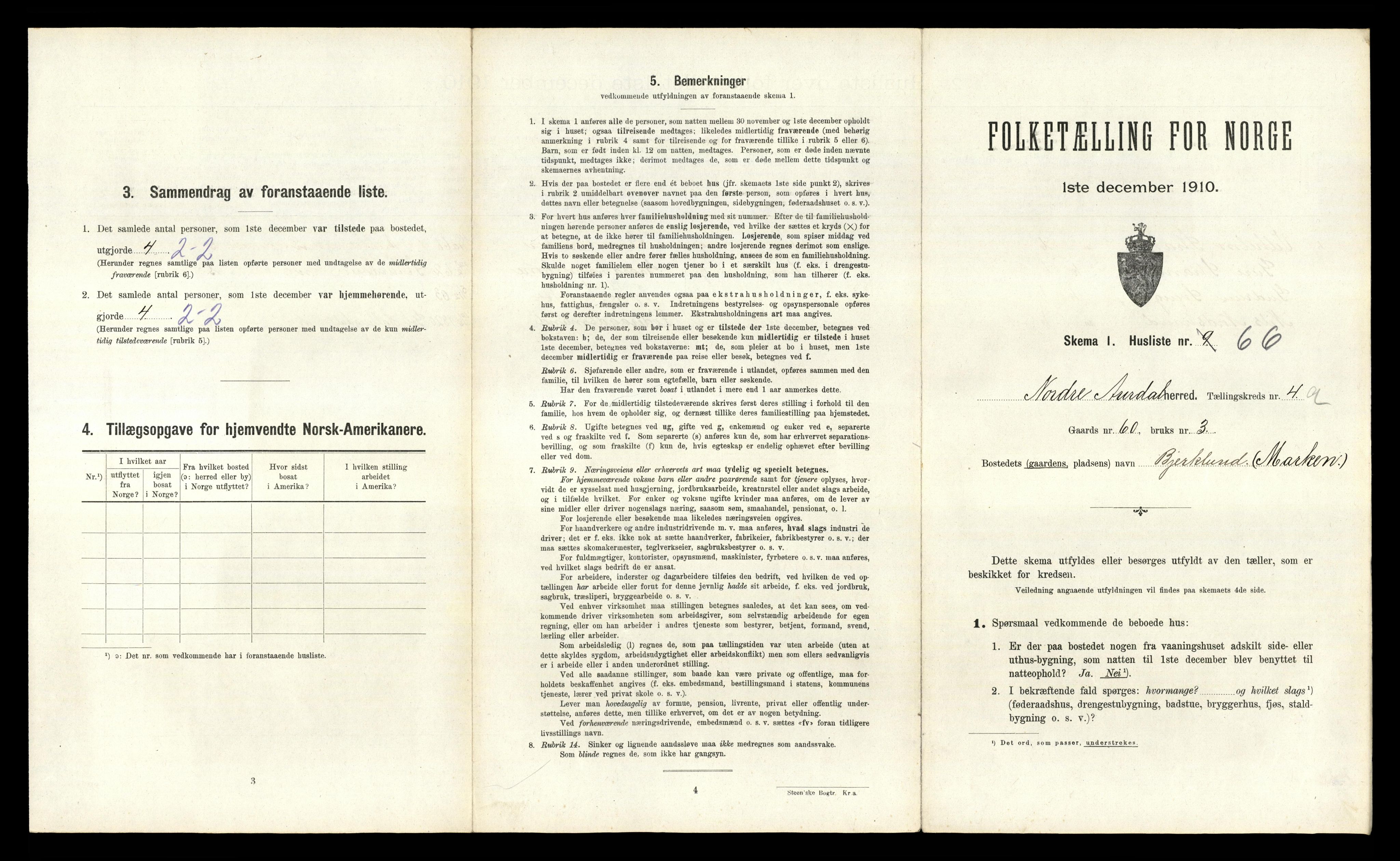 RA, Folketelling 1910 for 0542 Nord-Aurdal herred, 1910, s. 723