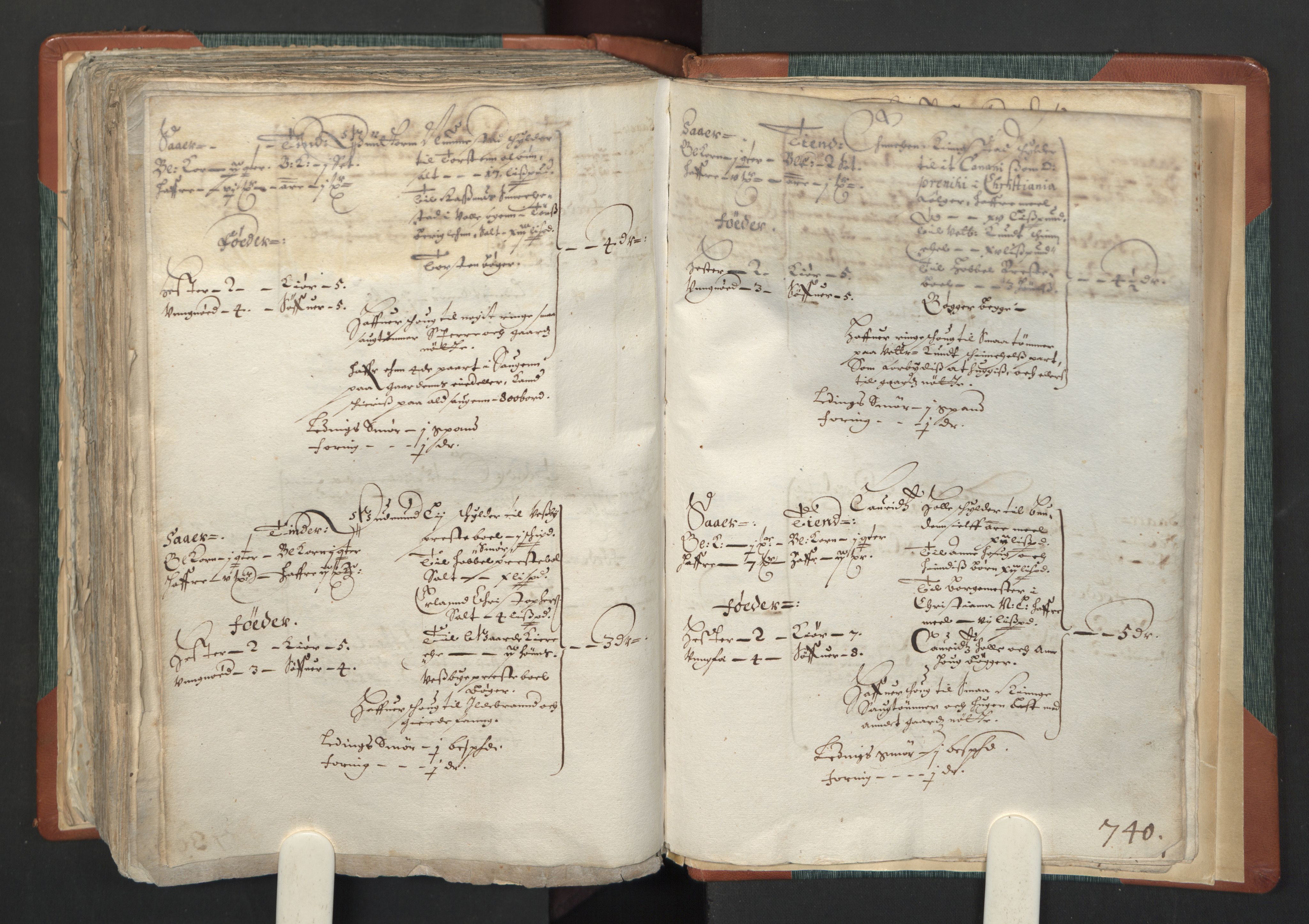 Rentekammeret inntil 1814, Realistisk ordnet avdeling, AV/RA-EA-4070/L/L0005: Kristiania lagdømme. Alminnelig jordebok med skatteligning for Marker og Follo len., 1661, s. 739b-740a