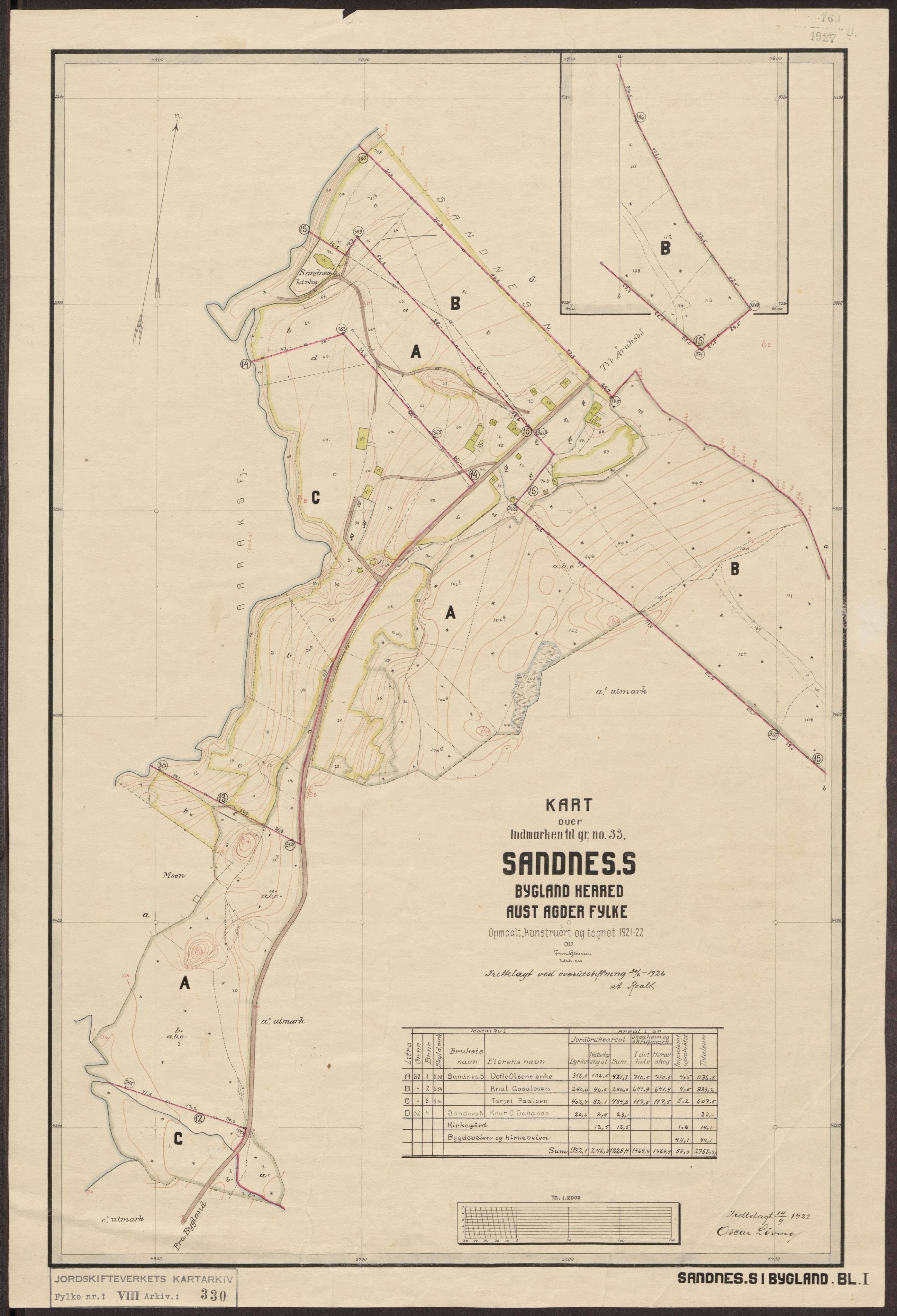 Jordskifteverkets kartarkiv, AV/RA-S-3929/T, 1859-1988, s. 415