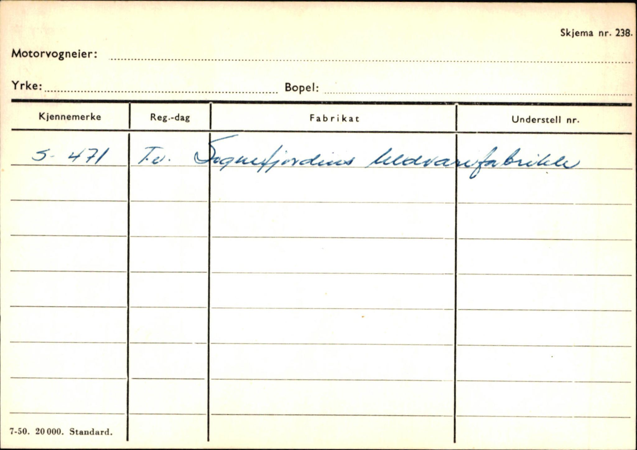 Statens vegvesen, Sogn og Fjordane vegkontor, SAB/A-5301/4/F/L0126: Eigarregister Fjaler M-Å. Leikanger A-Å, 1945-1975, s. 869