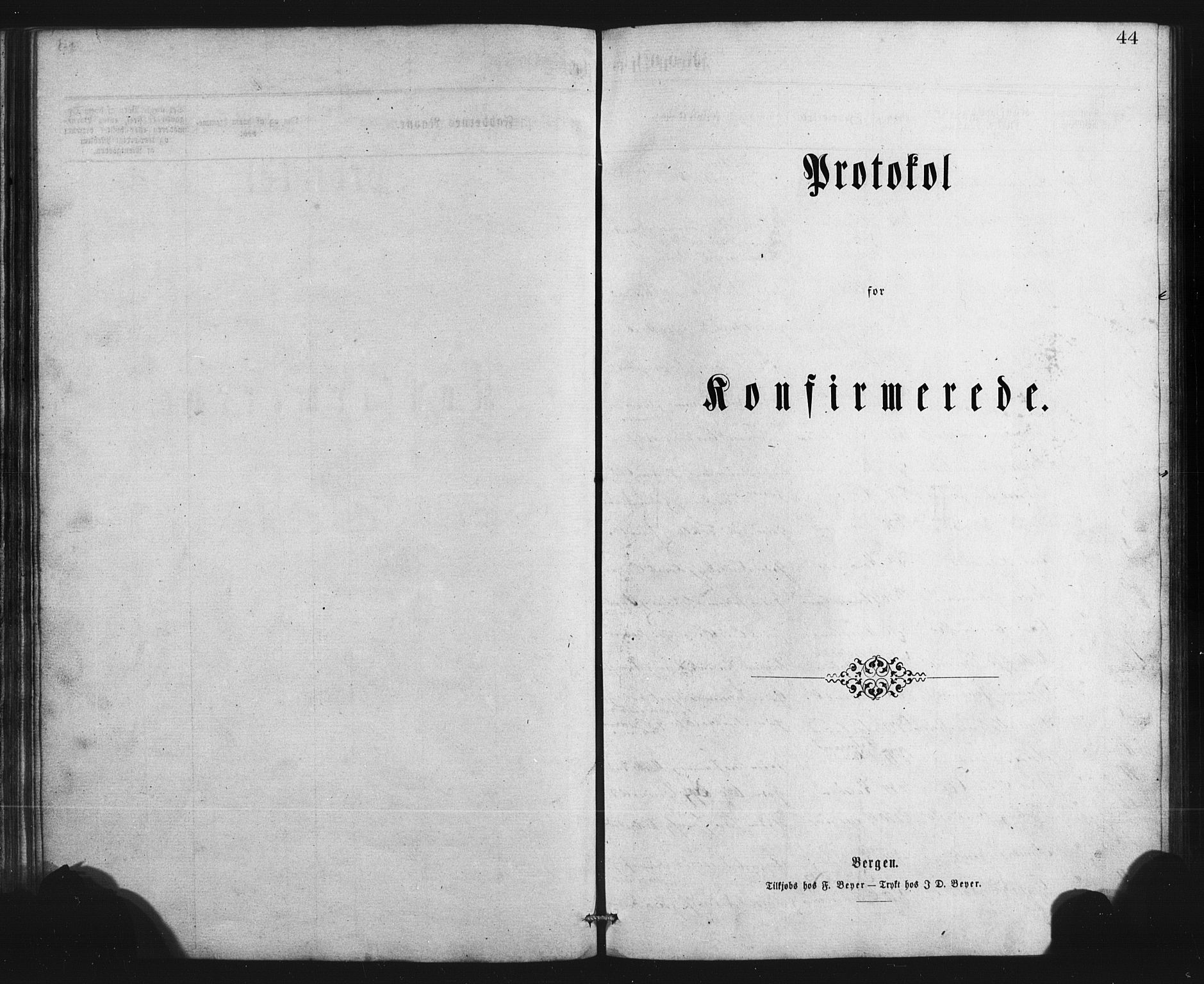 Austevoll sokneprestembete, AV/SAB-A-74201/H/Ha/Hab/Habb/L0002: Klokkerbok nr. B 2, 1865-1878, s. 44