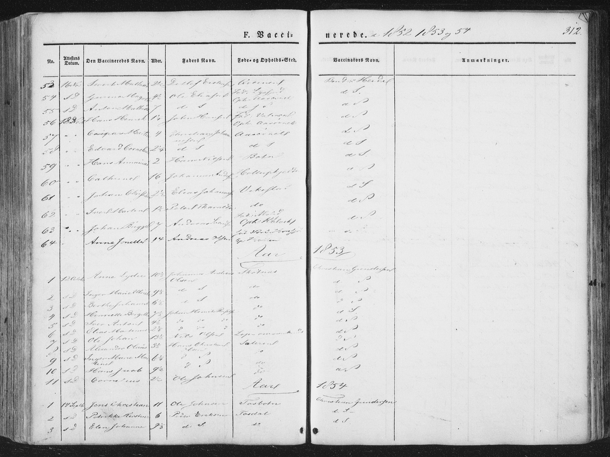 Ministerialprotokoller, klokkerbøker og fødselsregistre - Nordland, SAT/A-1459/810/L0144: Ministerialbok nr. 810A07 /1, 1841-1862, s. 312