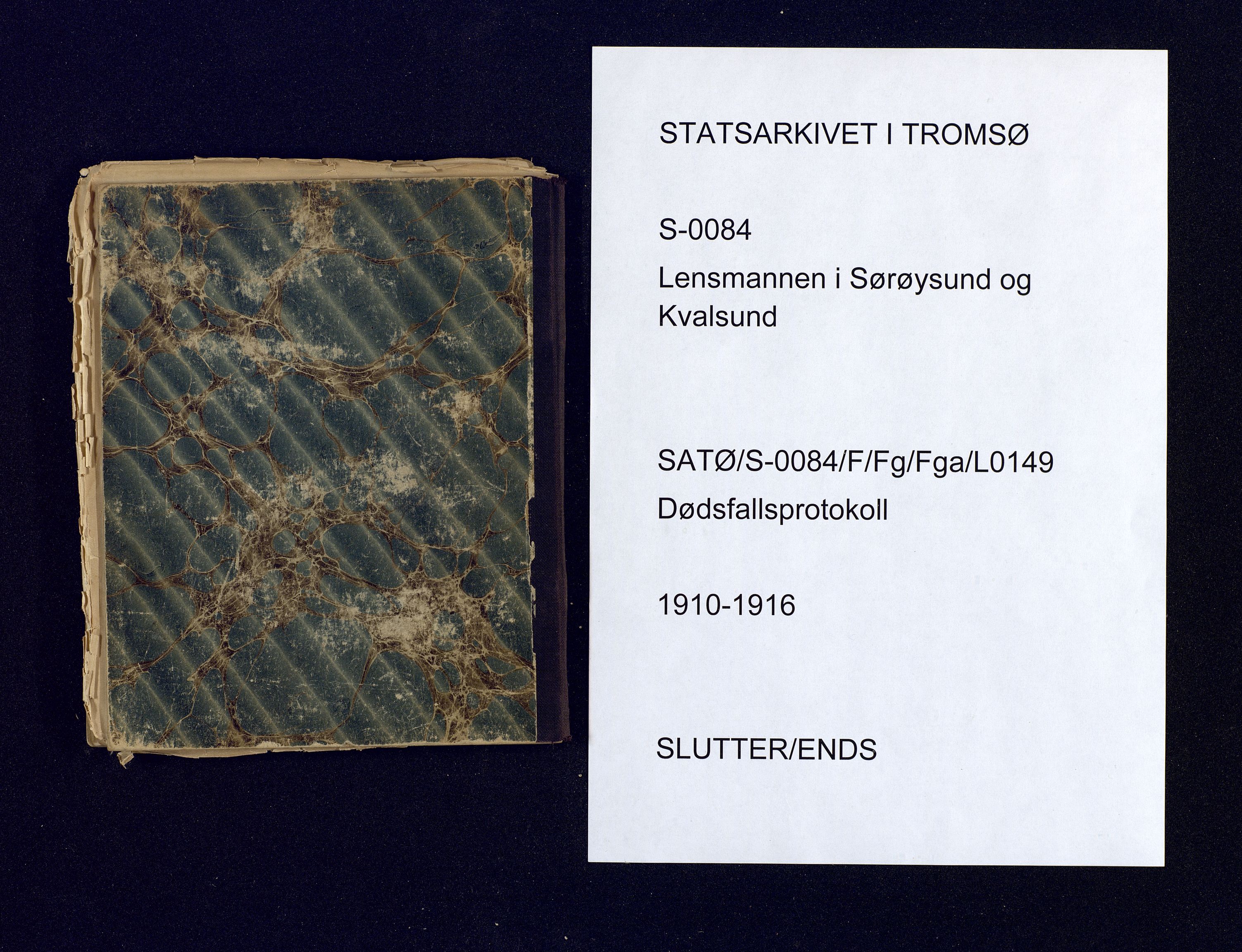 Sørøysund og Kvalsund lensmannskontor, SATØ/SATO-151/2/Ff/L0149: Dødsfallsprotokoller, 1910-1916