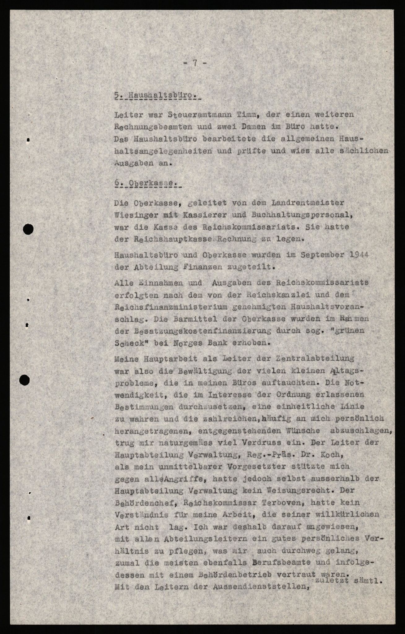 Forsvaret, Forsvarets overkommando II, AV/RA-RAFA-3915/D/Db/L0035: CI Questionaires. Tyske okkupasjonsstyrker i Norge. Tyskere., 1945-1946, s. 38