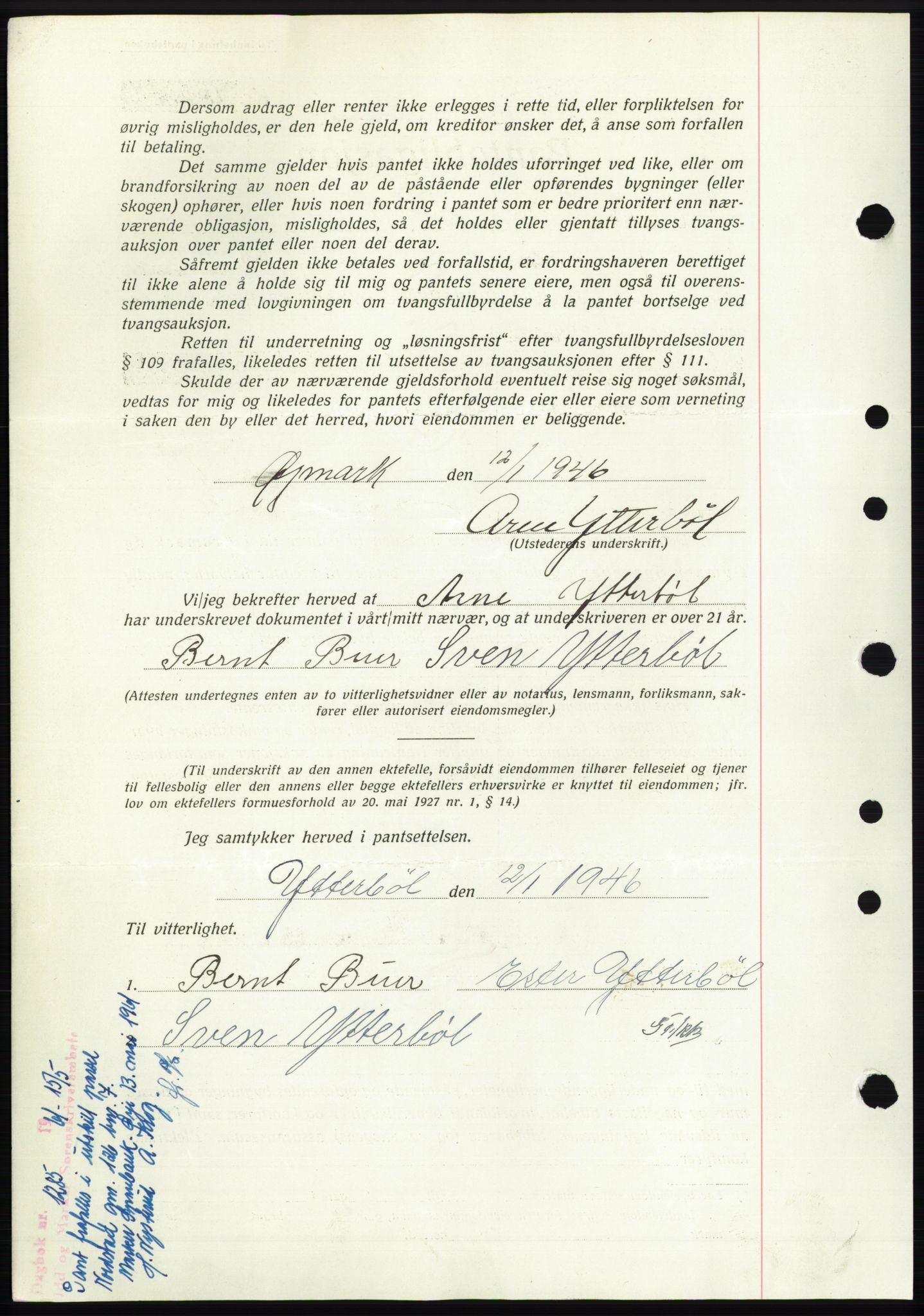 Idd og Marker sorenskriveri, AV/SAO-A-10283/G/Gb/Gbc/L0003: Pantebok nr. B4-9b, 1946-1946, Tingl.dato: 18.02.1946