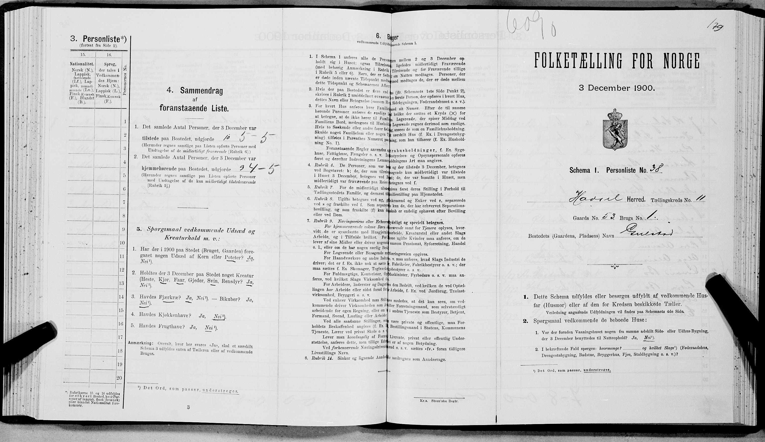 SAT, Folketelling 1900 for 1866 Hadsel herred, 1900, s. 989