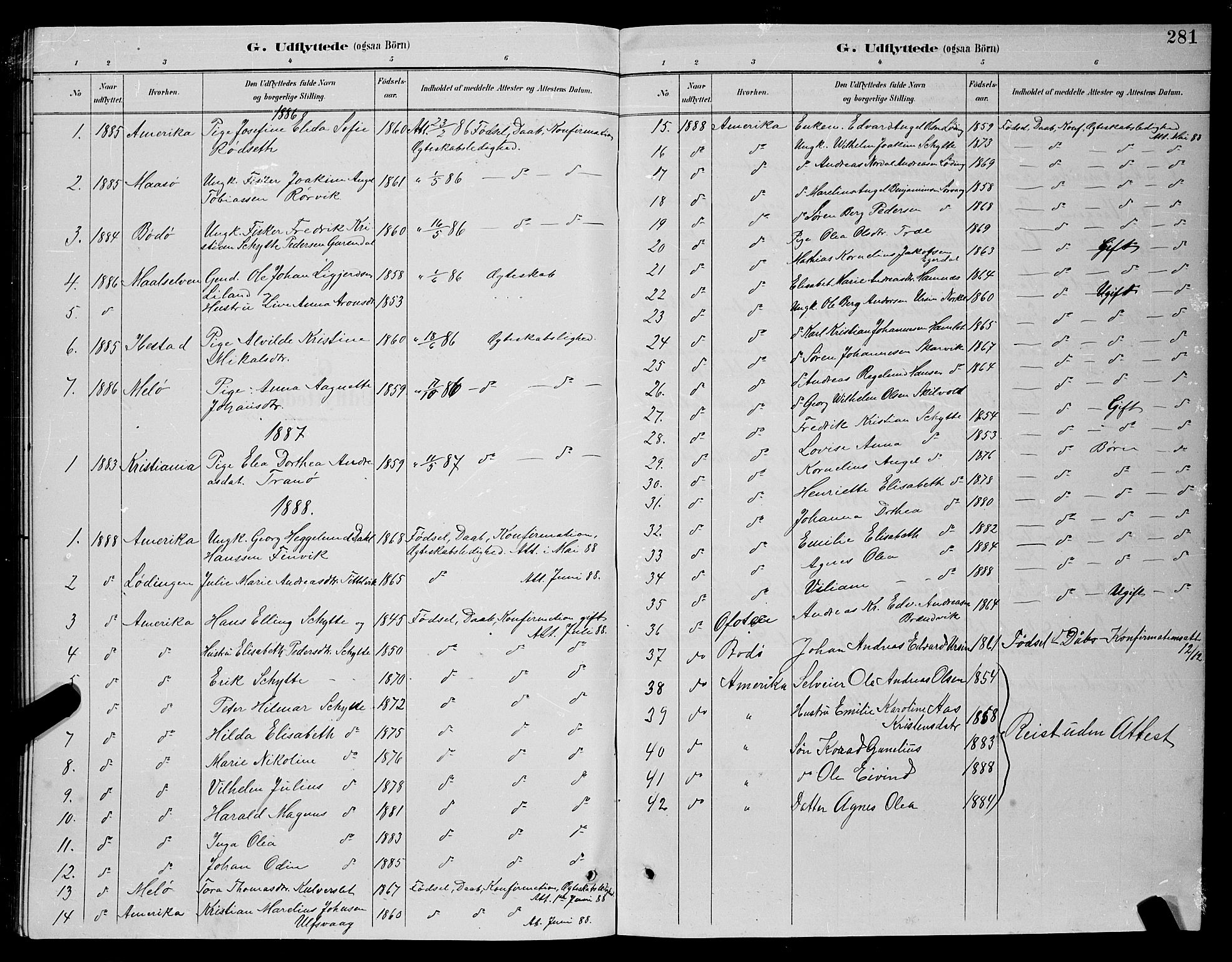 Ministerialprotokoller, klokkerbøker og fødselsregistre - Nordland, SAT/A-1459/859/L0859: Klokkerbok nr. 859C05, 1887-1898, s. 281