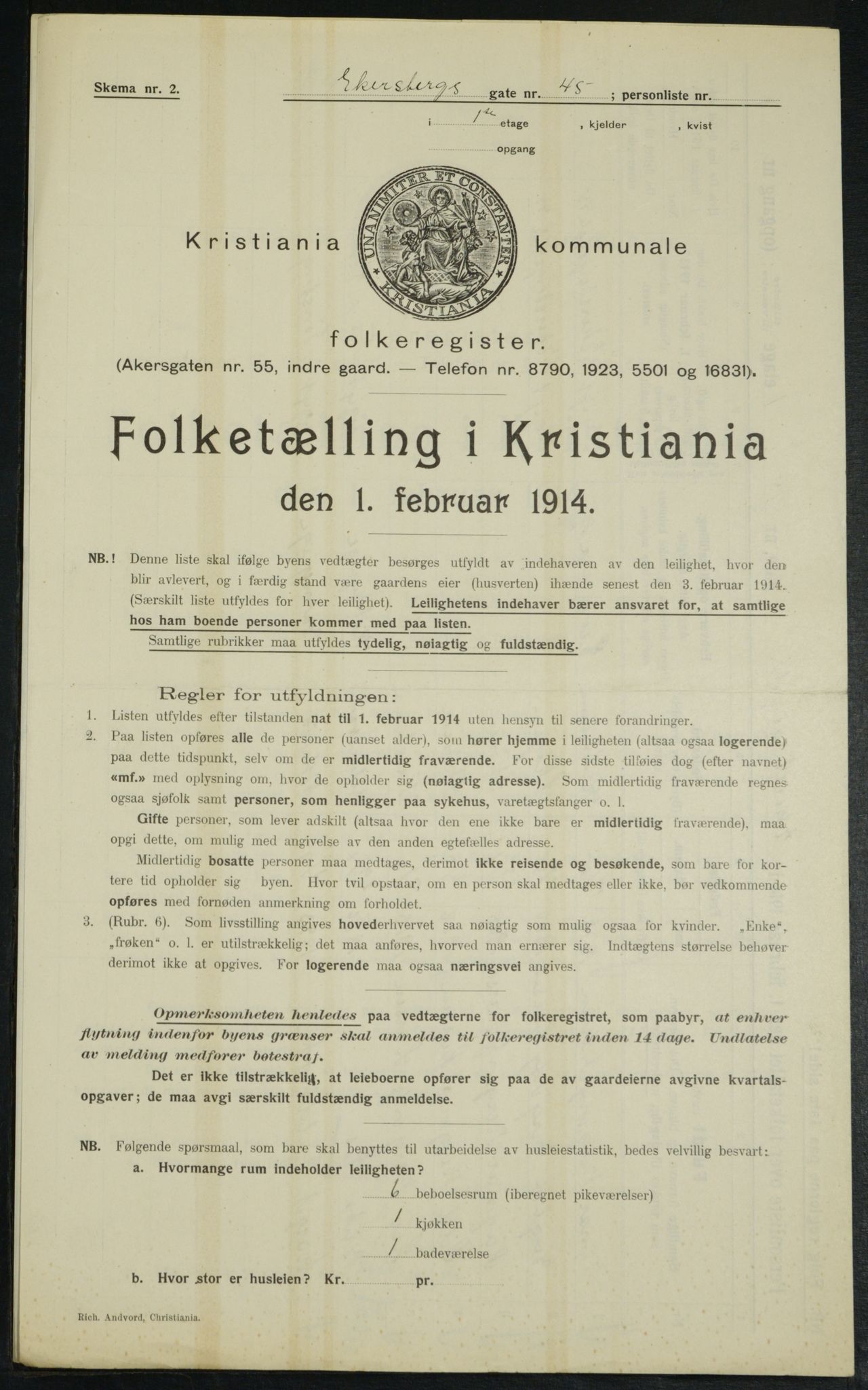 OBA, Kommunal folketelling 1.2.1914 for Kristiania, 1914, s. 18859