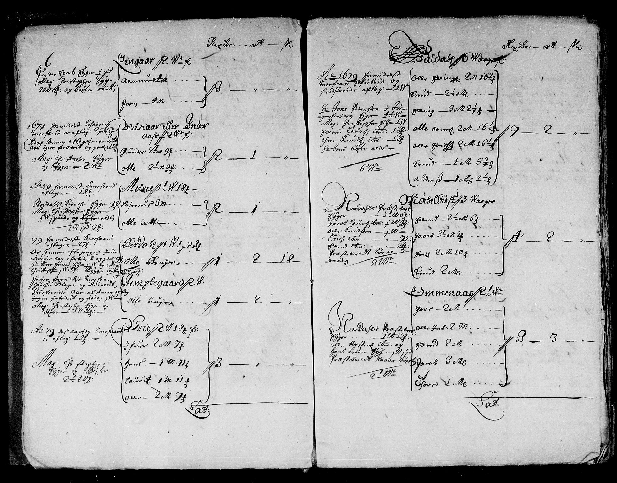 Rentekammeret inntil 1814, Reviderte regnskaper, Stiftamtstueregnskaper, Bergen stiftamt, AV/RA-EA-6043/R/Rc/L0068: Bergen stiftamt, 1683